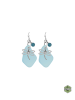 Nature's 1 (Sea Glass Dragonfly Earrings)