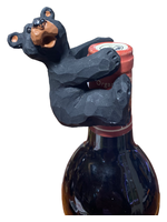 Sitting Black Bear Bottle Hugger