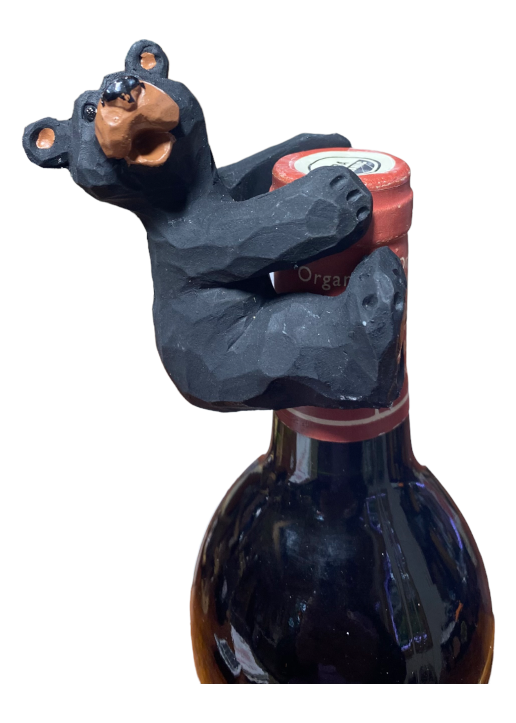 Sitting Black Bear Bottle Hugger