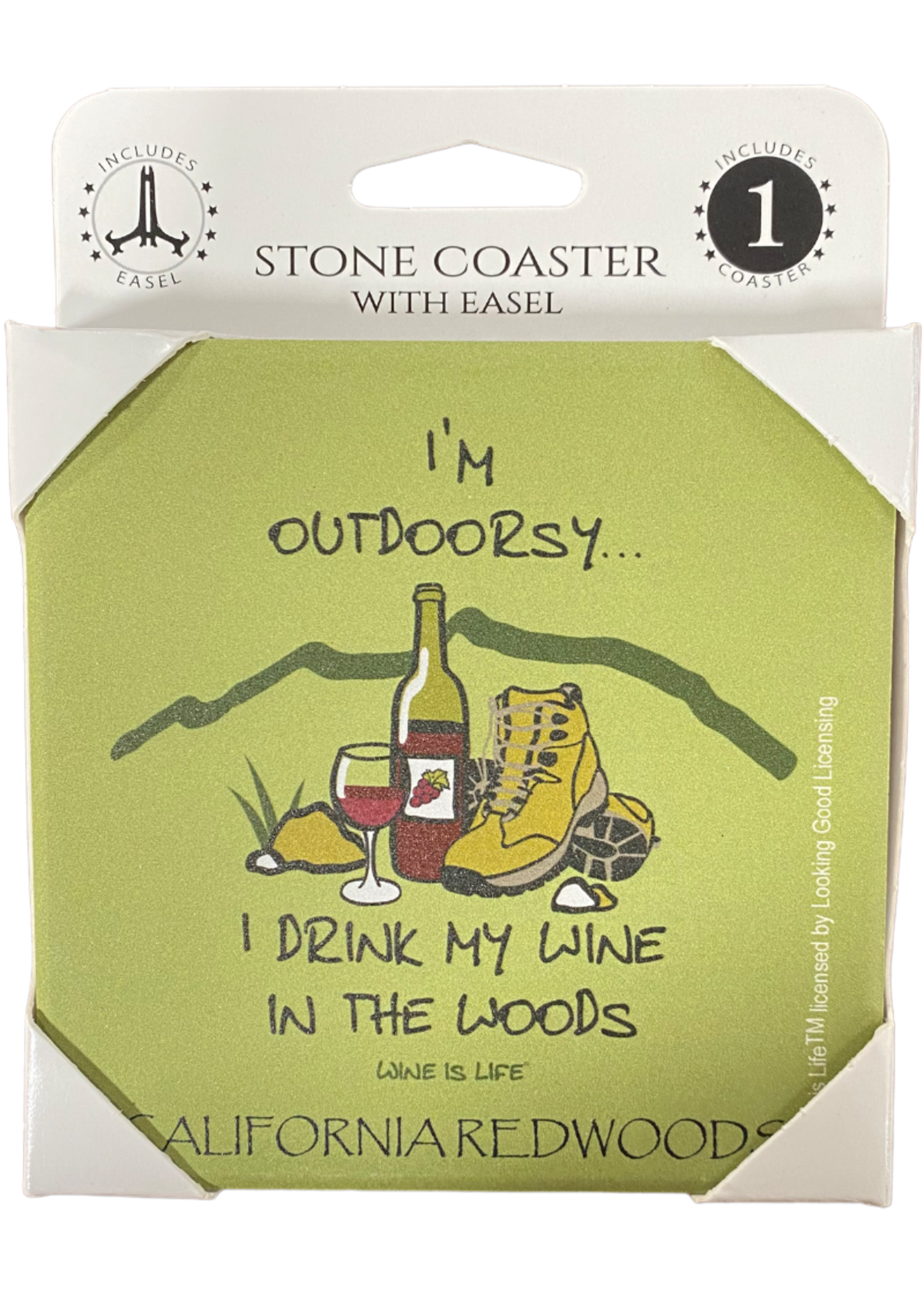 Coaster (Outdoorsy - Wine in Woods)