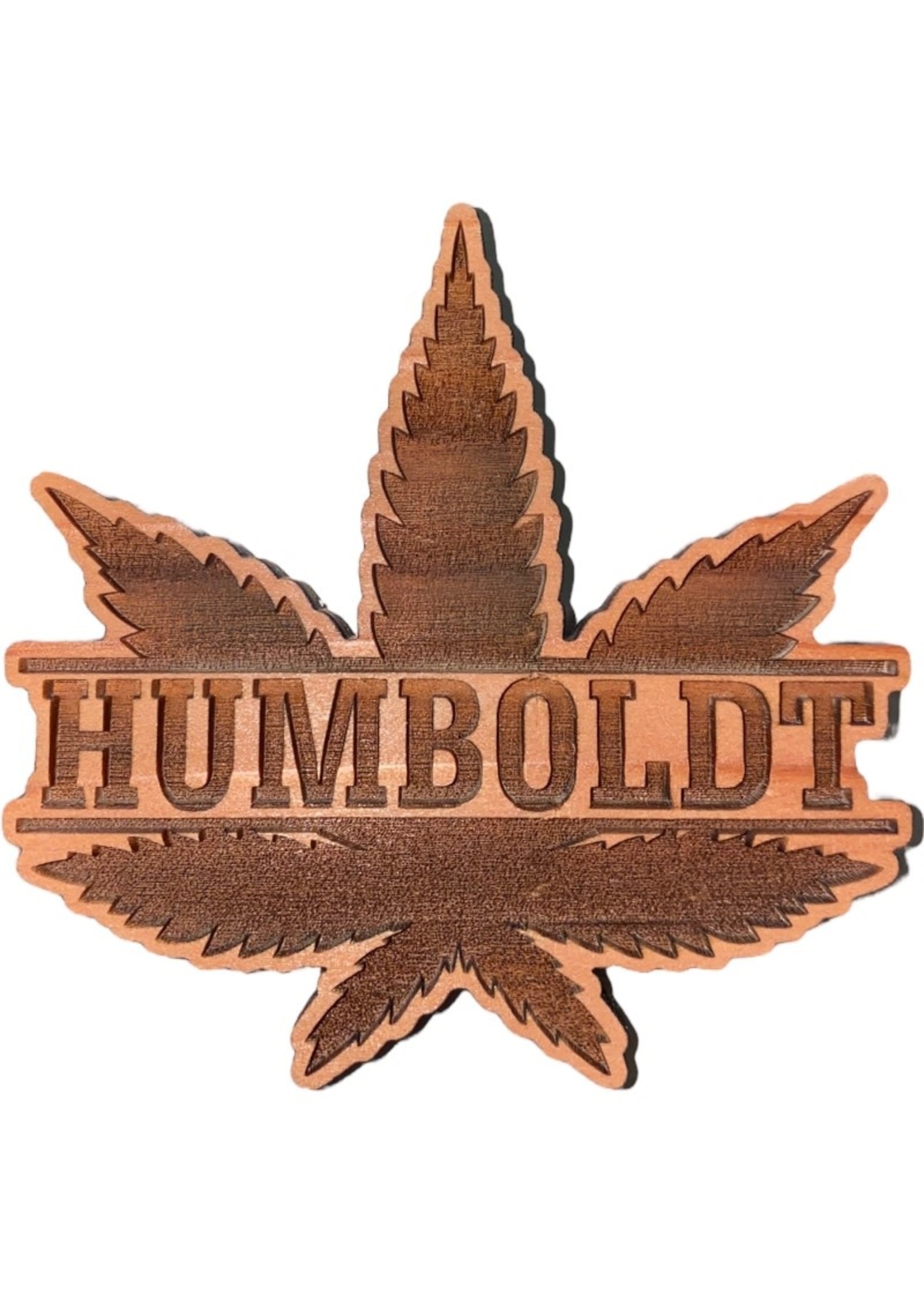 Grandfather Tree Redwood Magnet (Hemp Leaf)