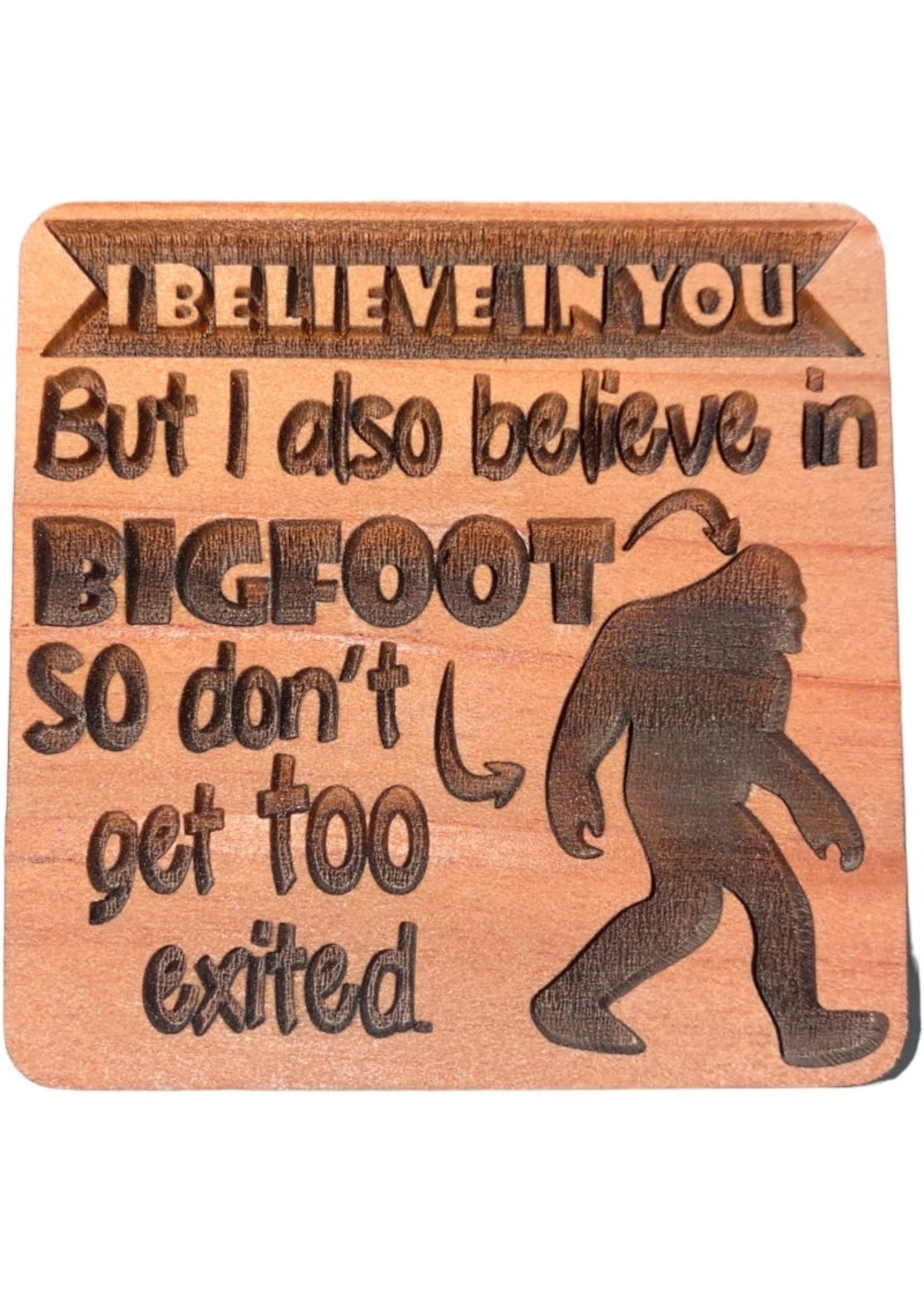 Grandfather Tree Redwood Magnet (I Believe in You, But)