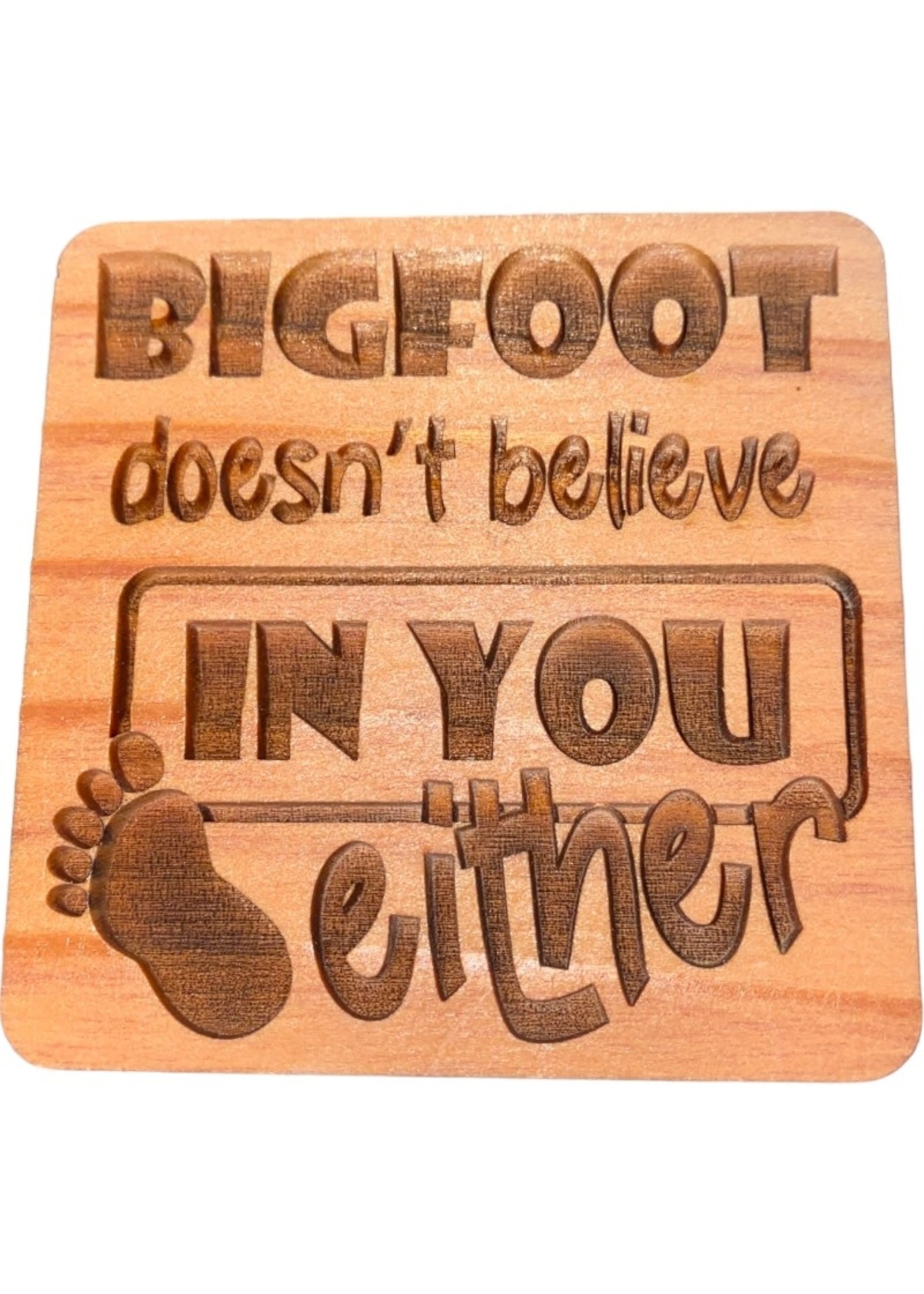 Grandfather Tree Redwood Magnet (Bigfoot Doesn't Believe)