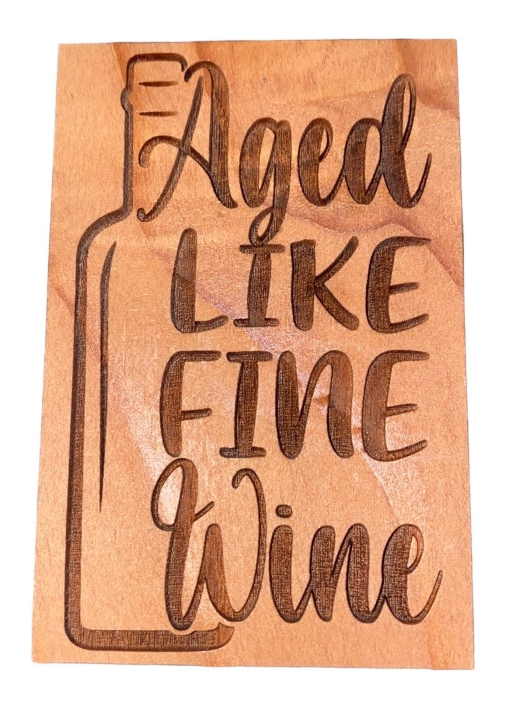Grandfather Tree Redwood Magnet (Aged Like Wine)