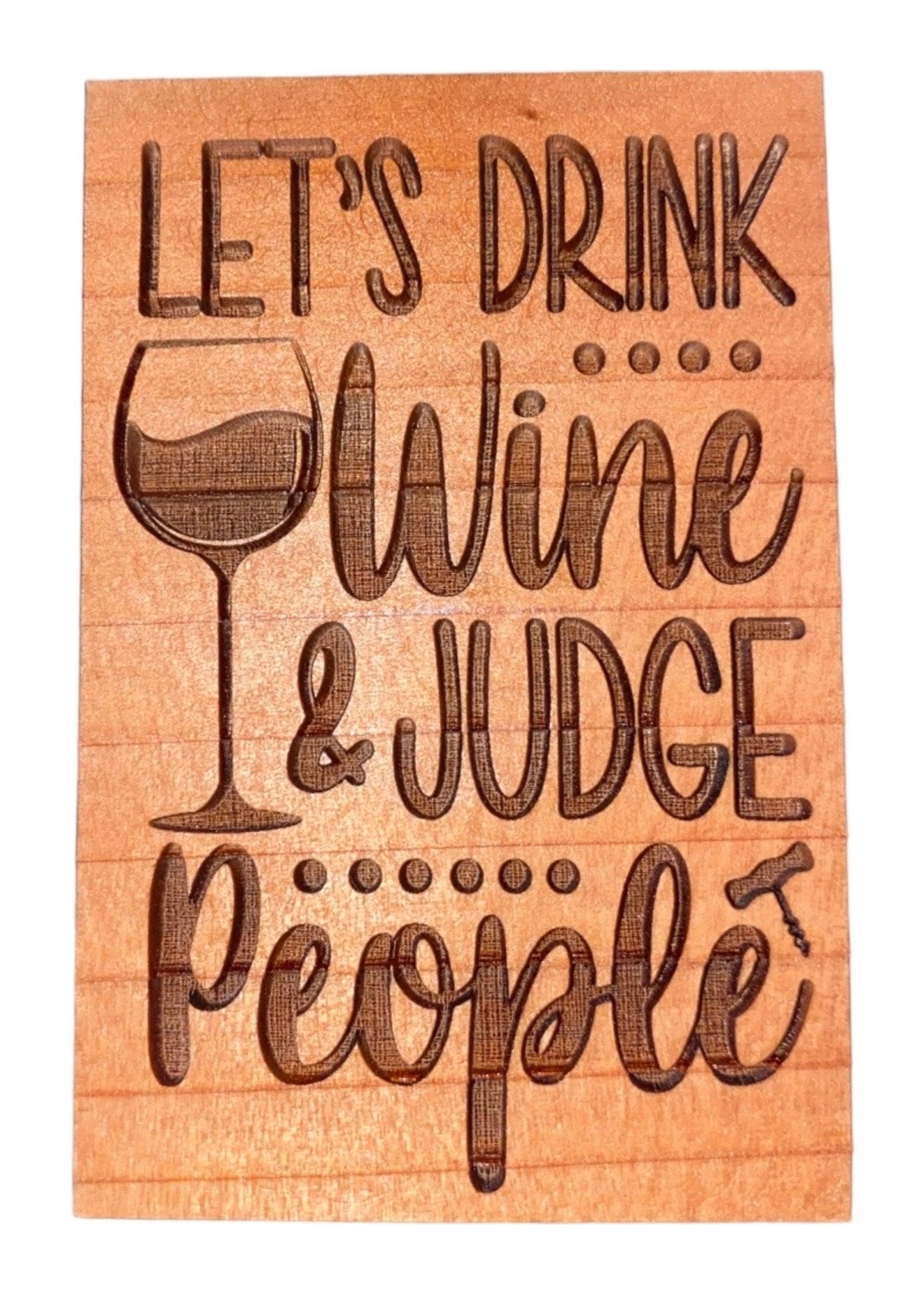 Grandfather Tree Redwood Magnet (Wine & Judge)