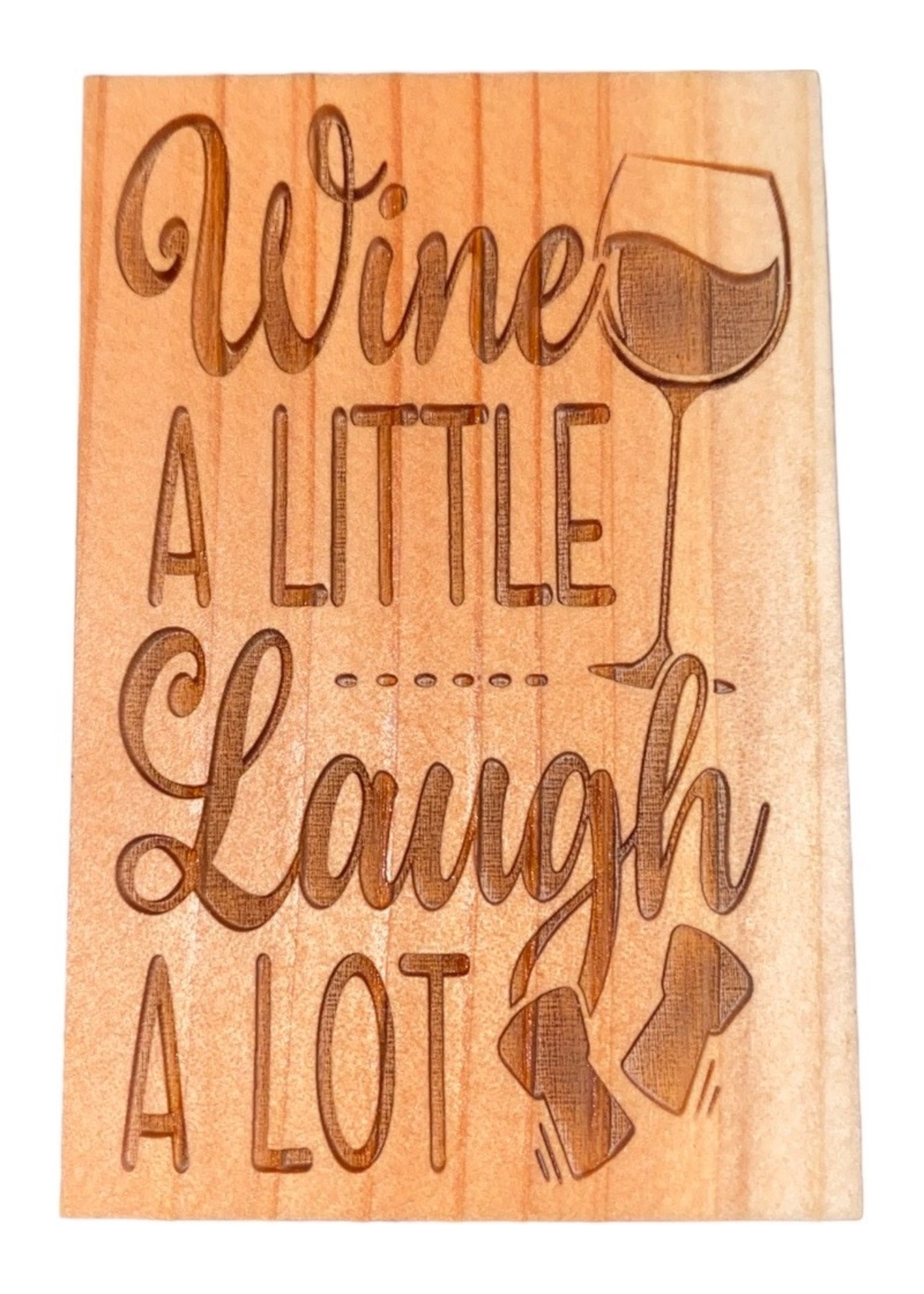 Grandfather Tree Redwood Magnet (Wine A Little)