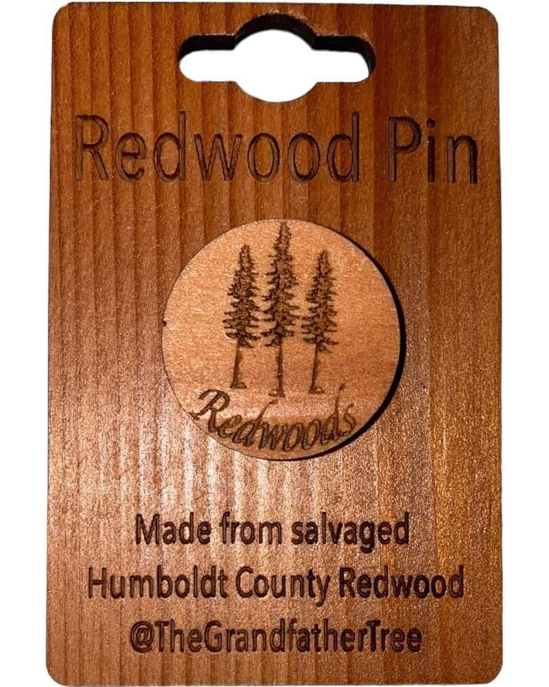 Collectible Pin (Redwood) Redwoods Trio - Grandfather Tree Gifts and More