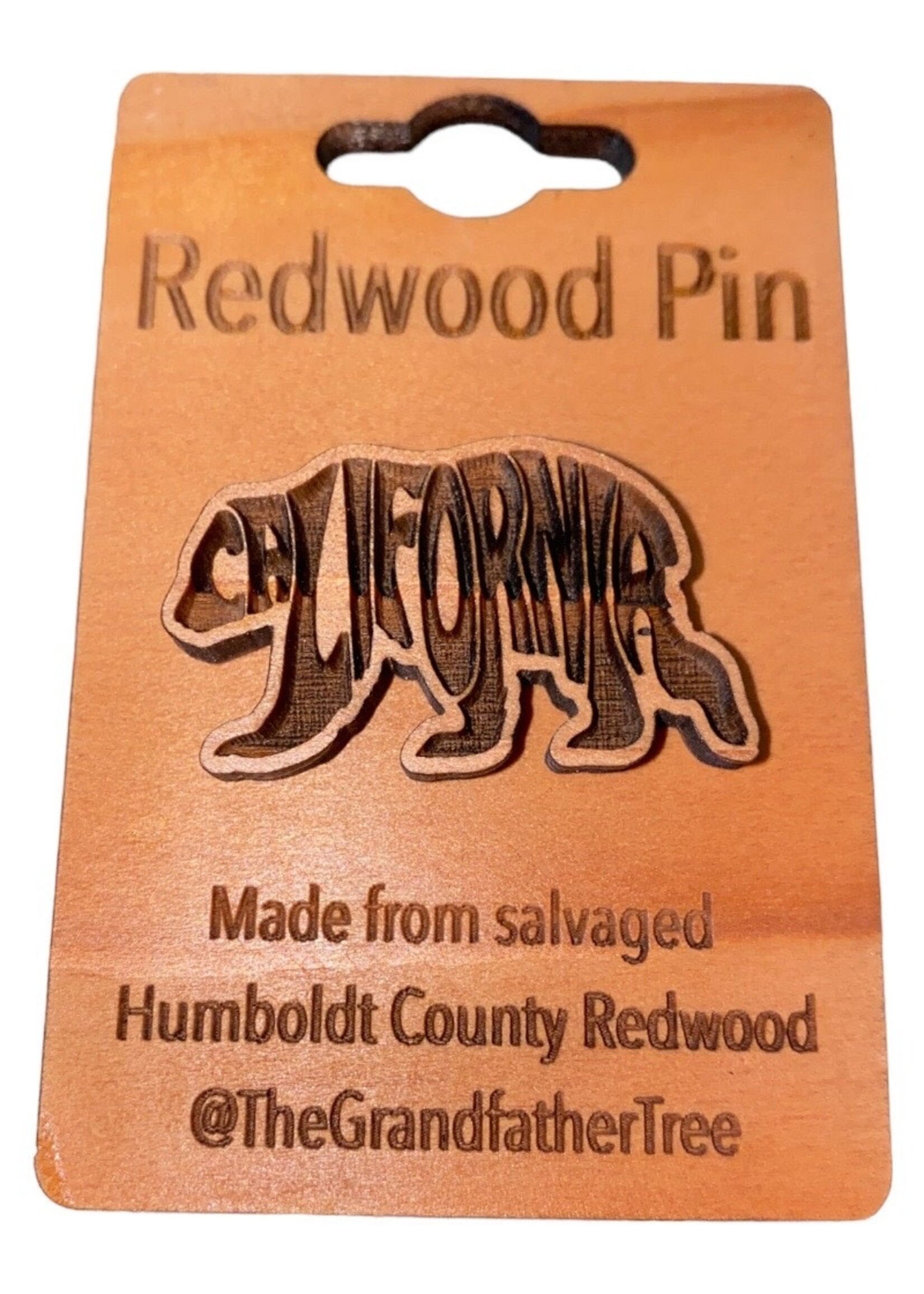 Grandfather Tree Collectible Pin (Redwood) Cali Bear