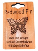 Grandfather Tree Collectible Pin (Redwood) Butterfly