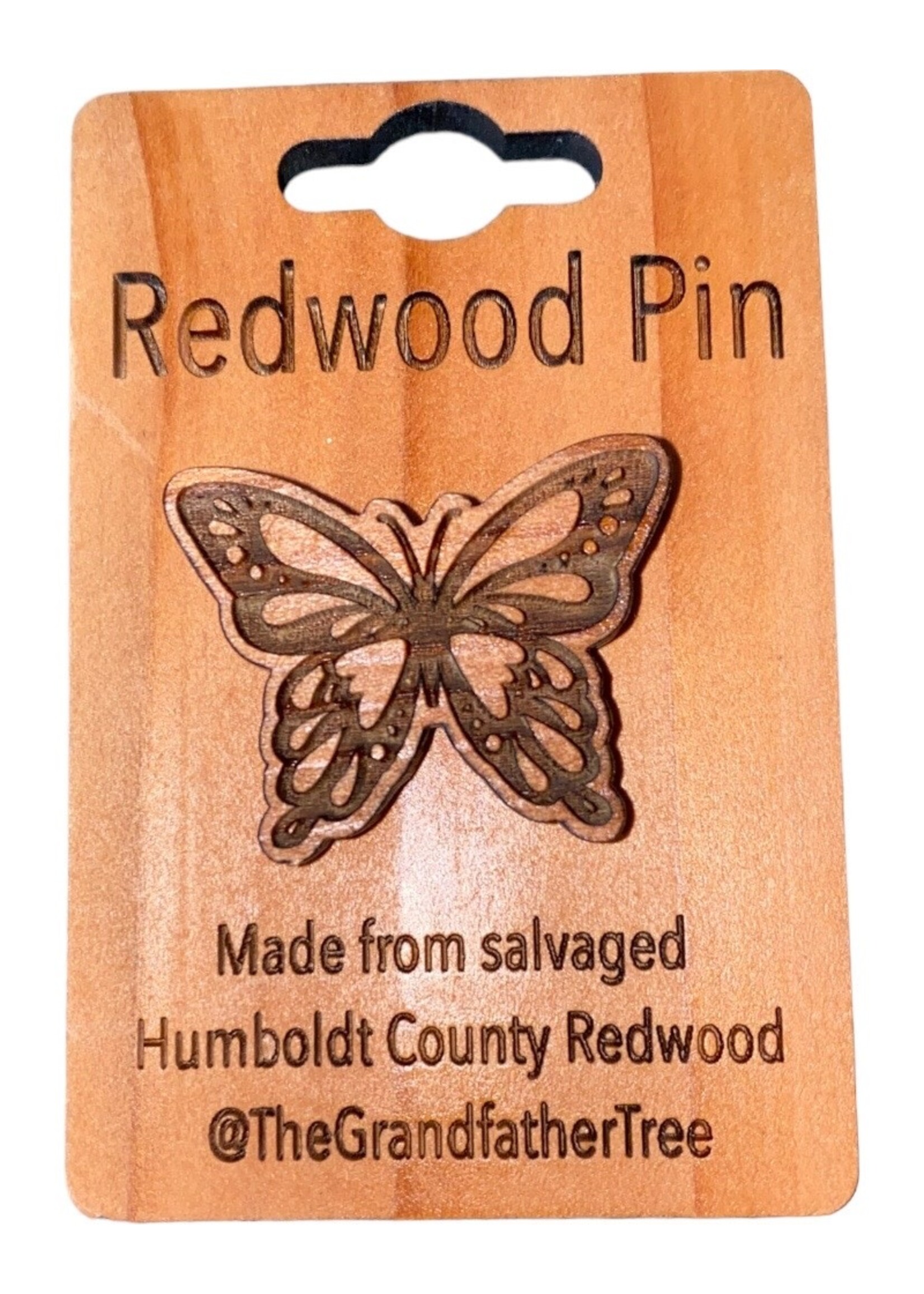 Grandfather Tree Collectible Pin (Redwood) Butterfly