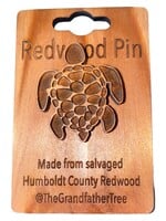Grandfather Tree Collectible Pin (Redwood) Sea Turtle