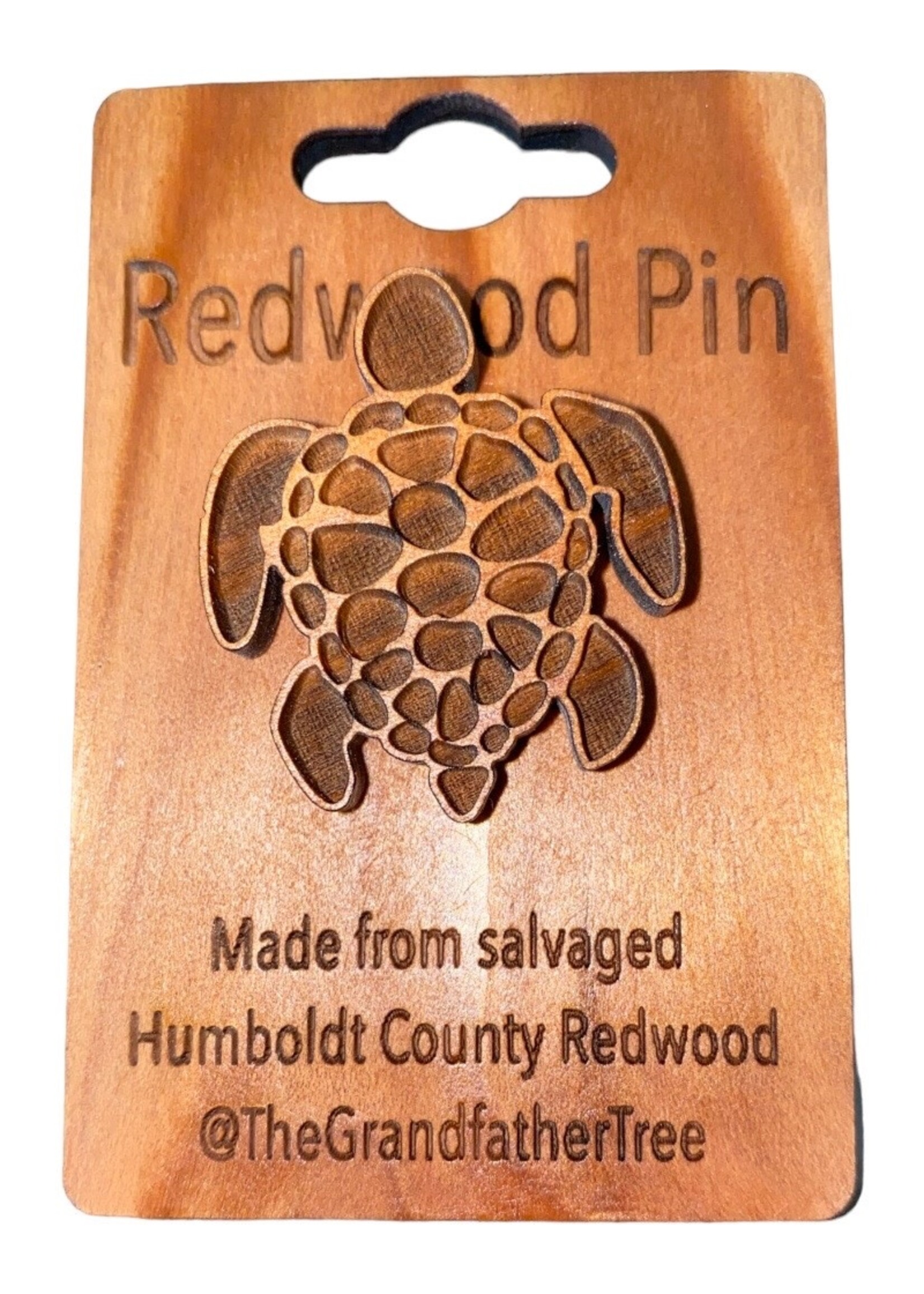 Grandfather Tree Collectible Pin (Redwood) Sea Turtle