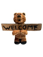 Made in Humboldt Standing Smiling Bear w/ Sign 12" (JT)