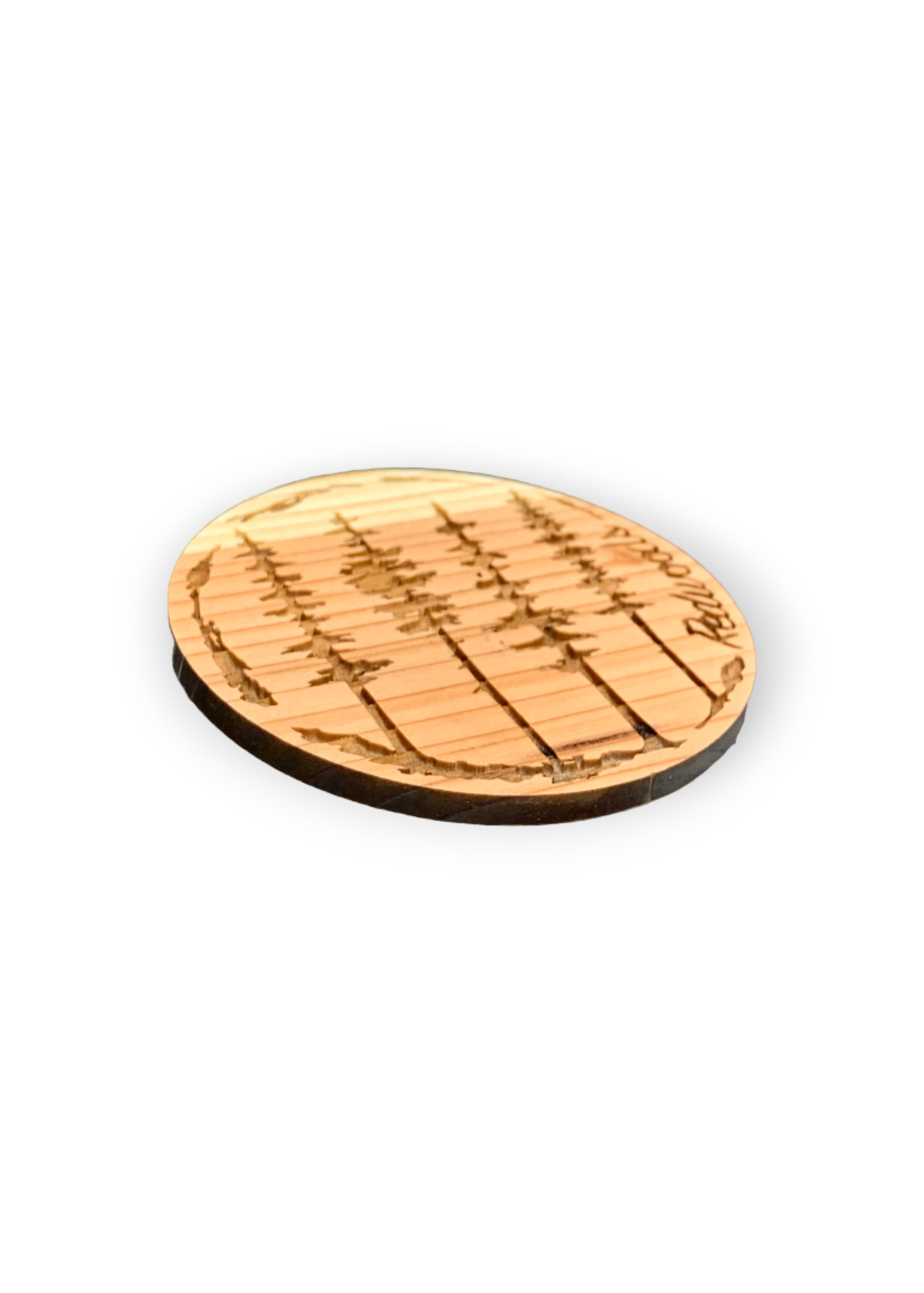 Grandfather Tree Redwood Magnet (4-Tree Round)