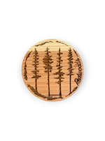 Grandfather Tree Redwood Magnet (4-Tree Round)