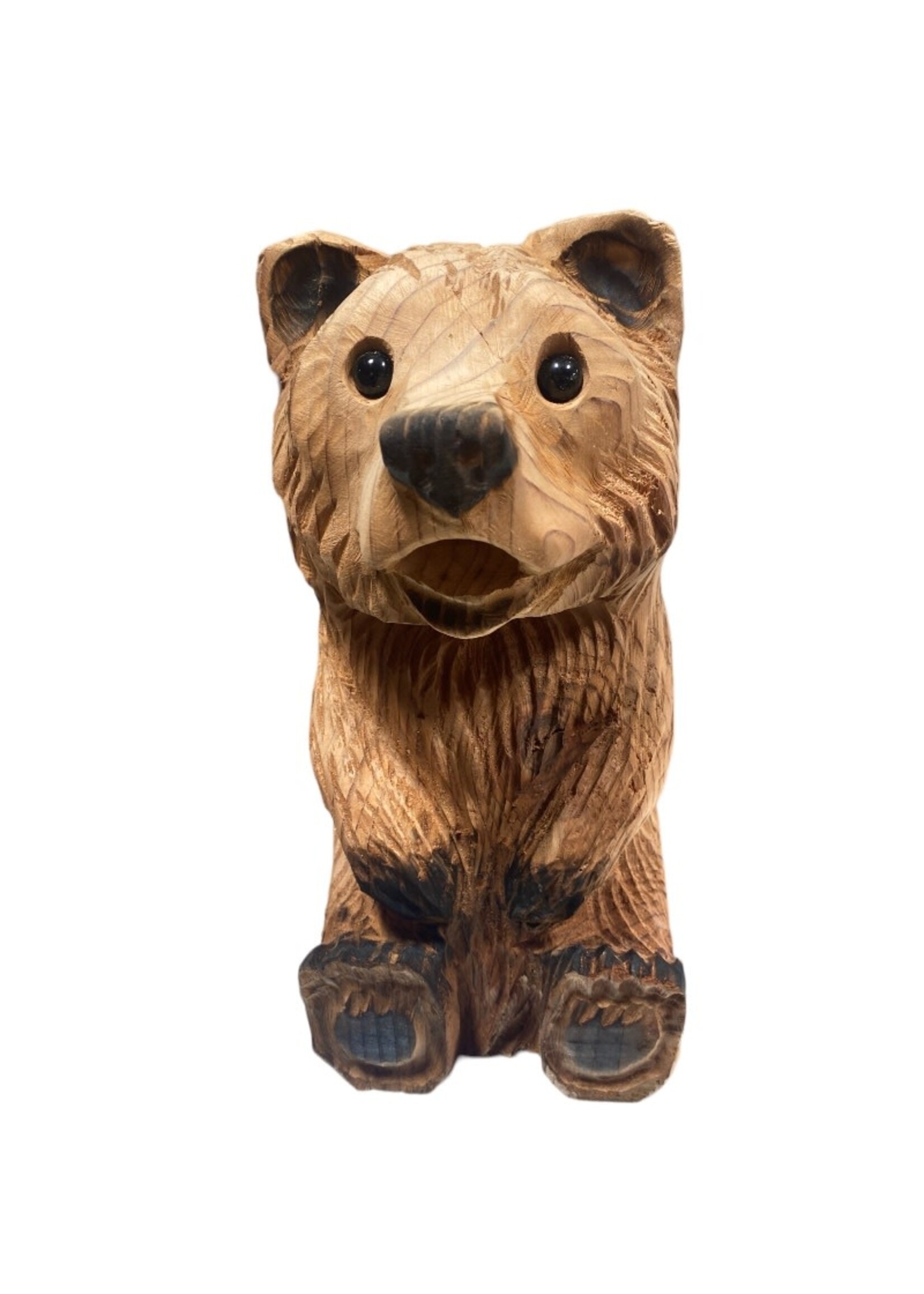 Made in Humboldt Redwood Sitting Bear