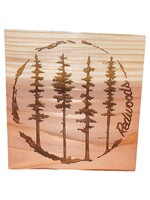 Redwood Shelf Sitter - 4-Tree Round 5.5”