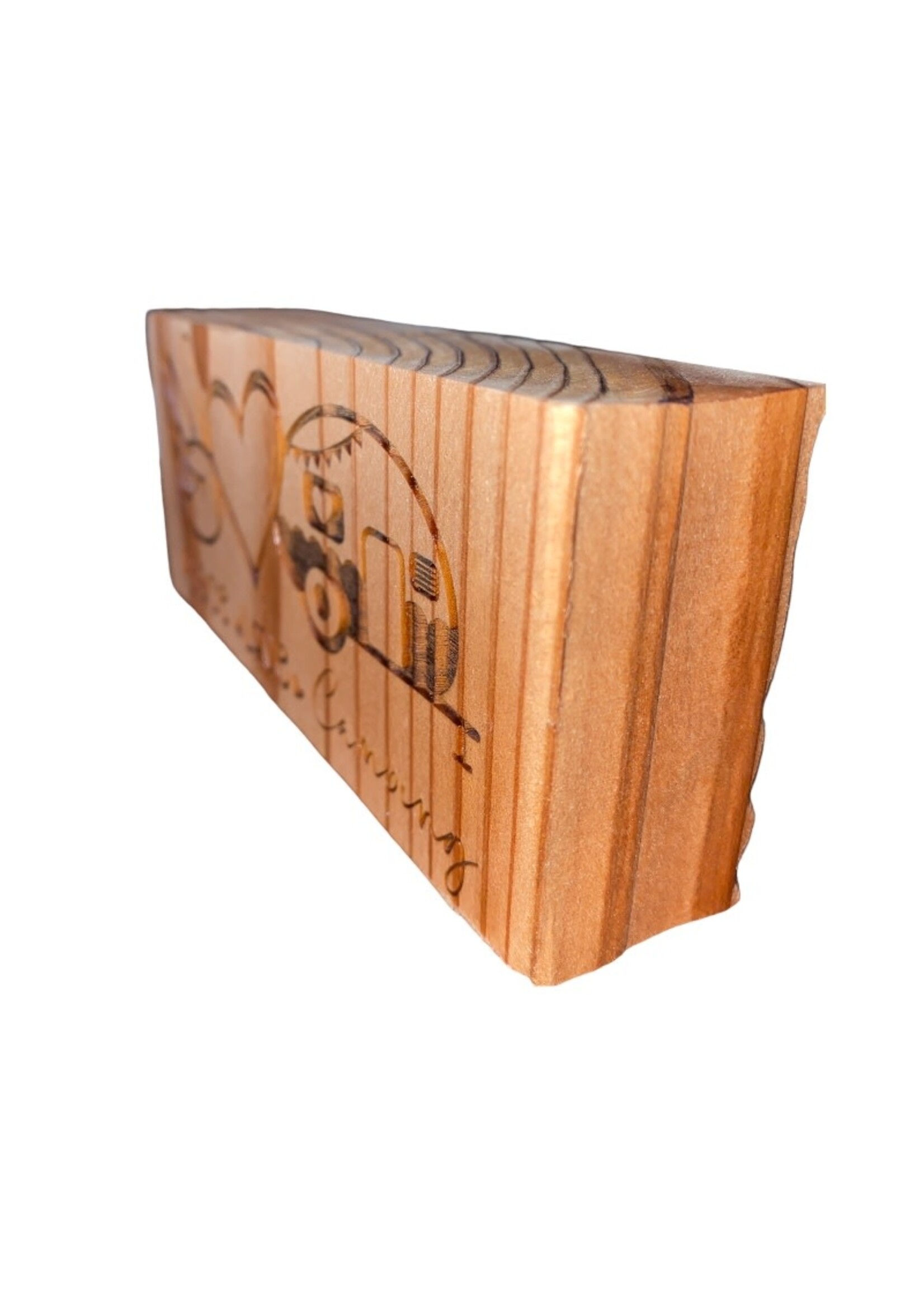 Redwood Shelf Sitter - Peace, Love, & Camping 2.5"