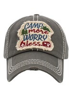 Hat - Camp More Worry Less (Moss)