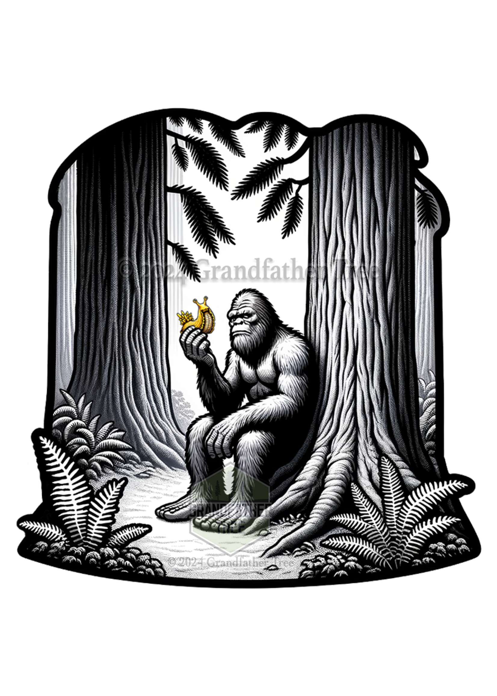 Sticker (Bigfoot with Slug)