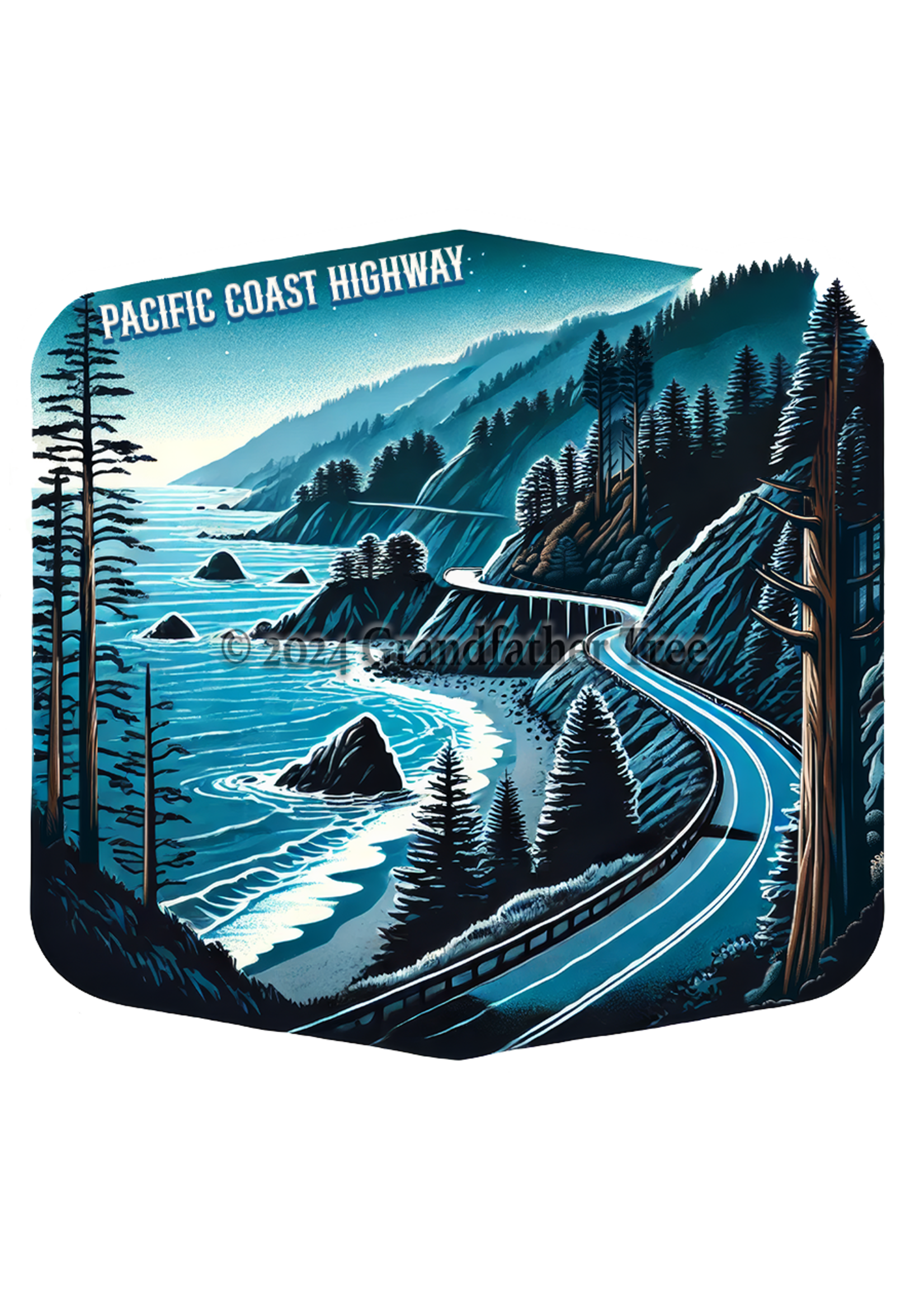 Sticker (Pacific Coast Highway)