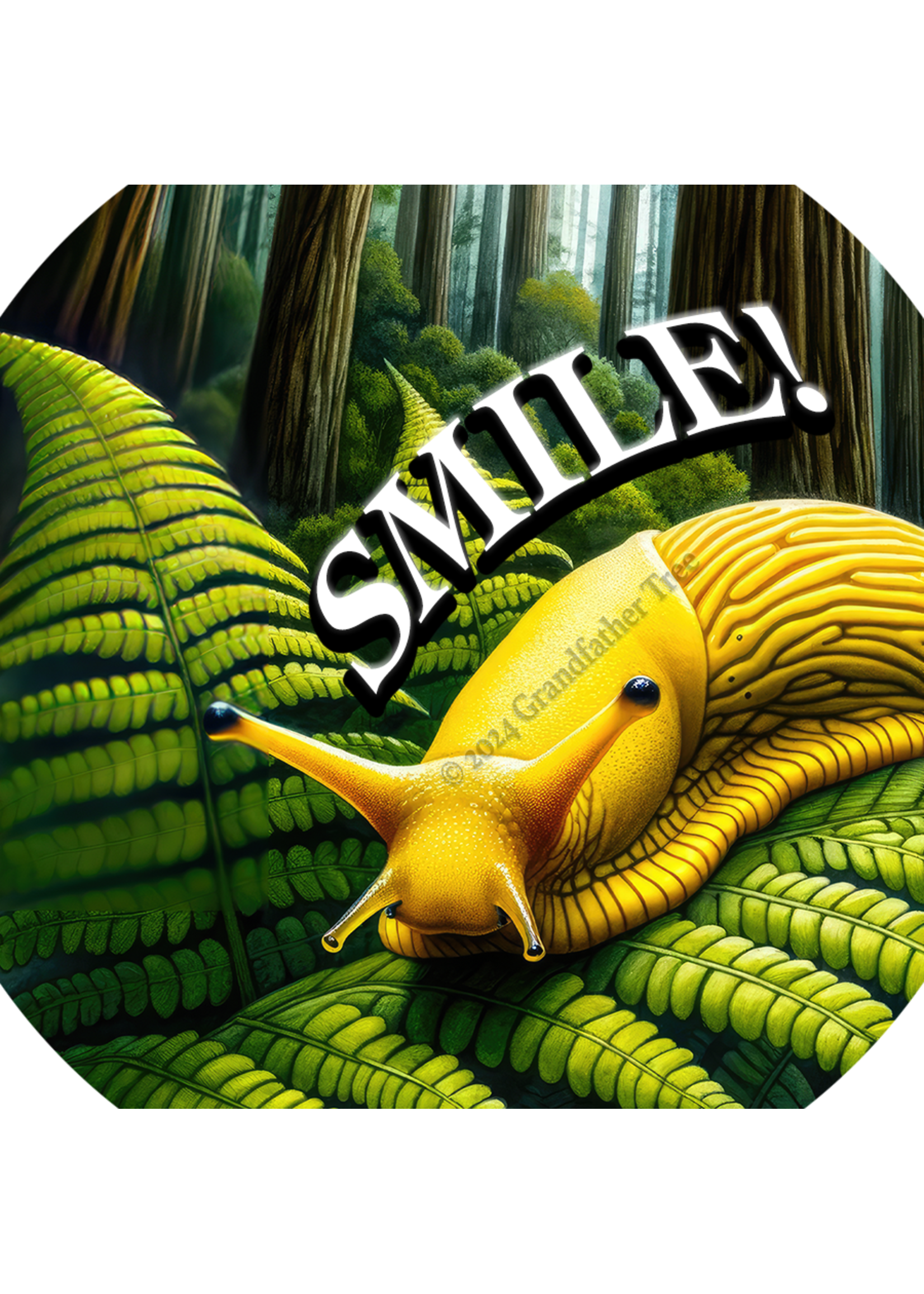 Sticker (Banana Slug Smile)