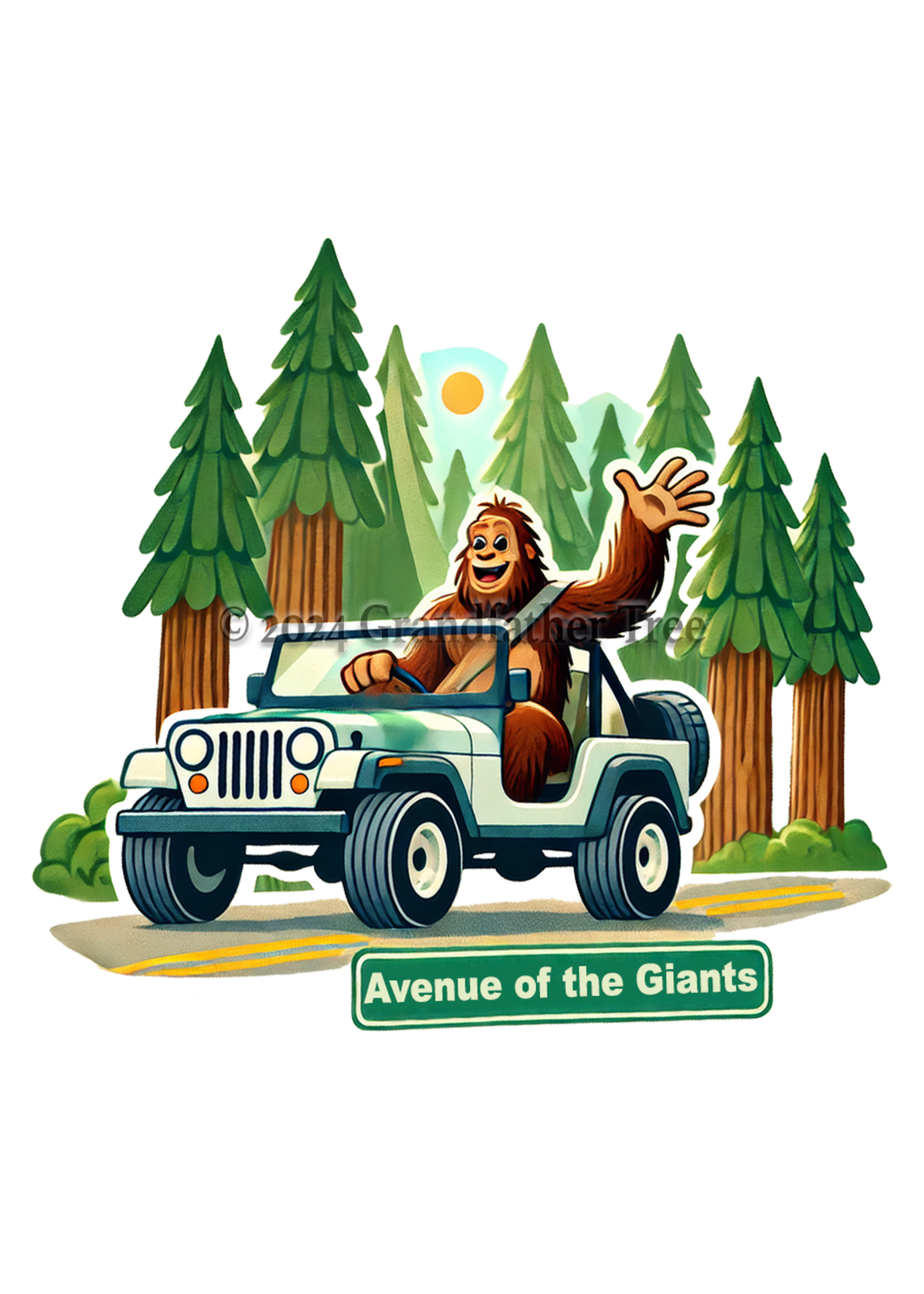 Sticker (Bigfoot Avenue Jeep)