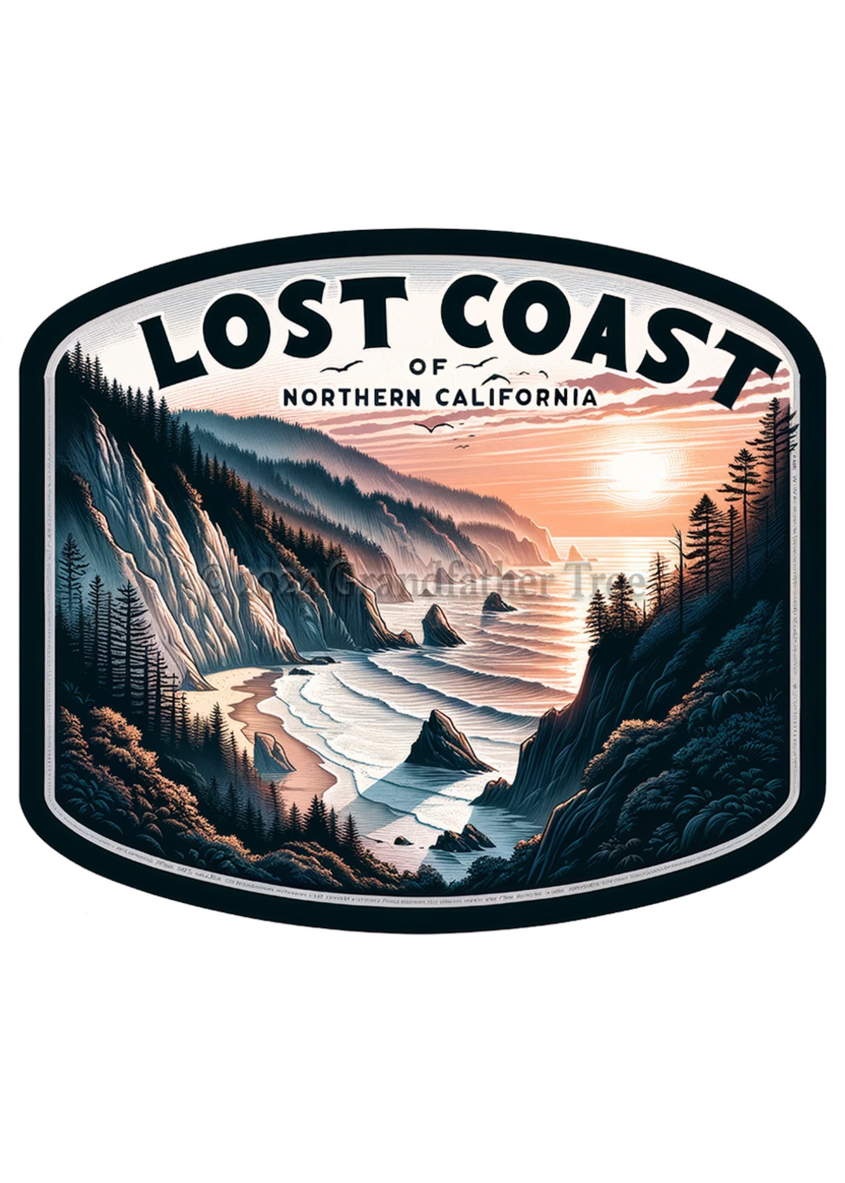 Sticker (Lost Coast of NorCal)