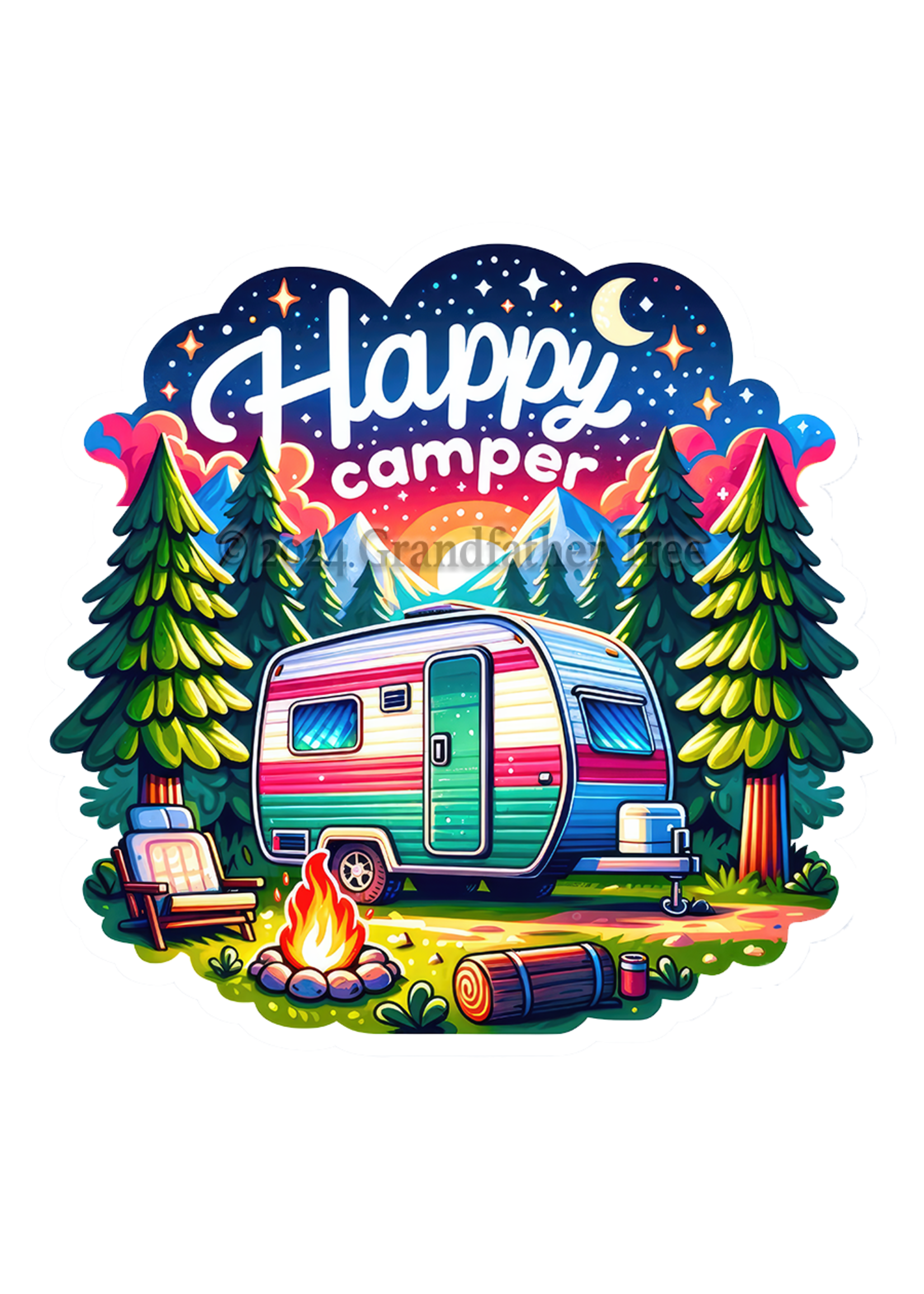 Sticker (Happy Camper)