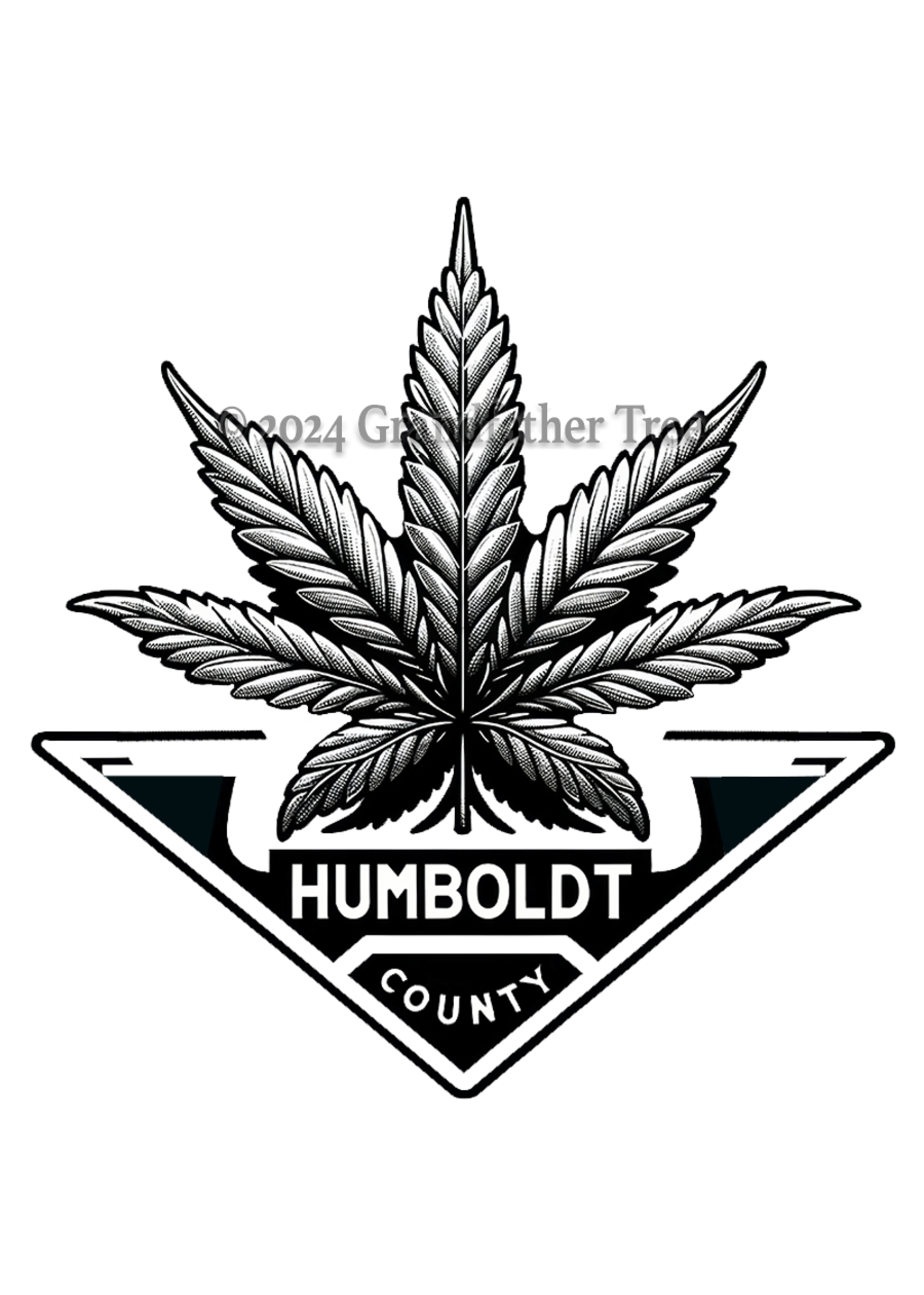 Sticker (Humboldt Hemp Leaf)