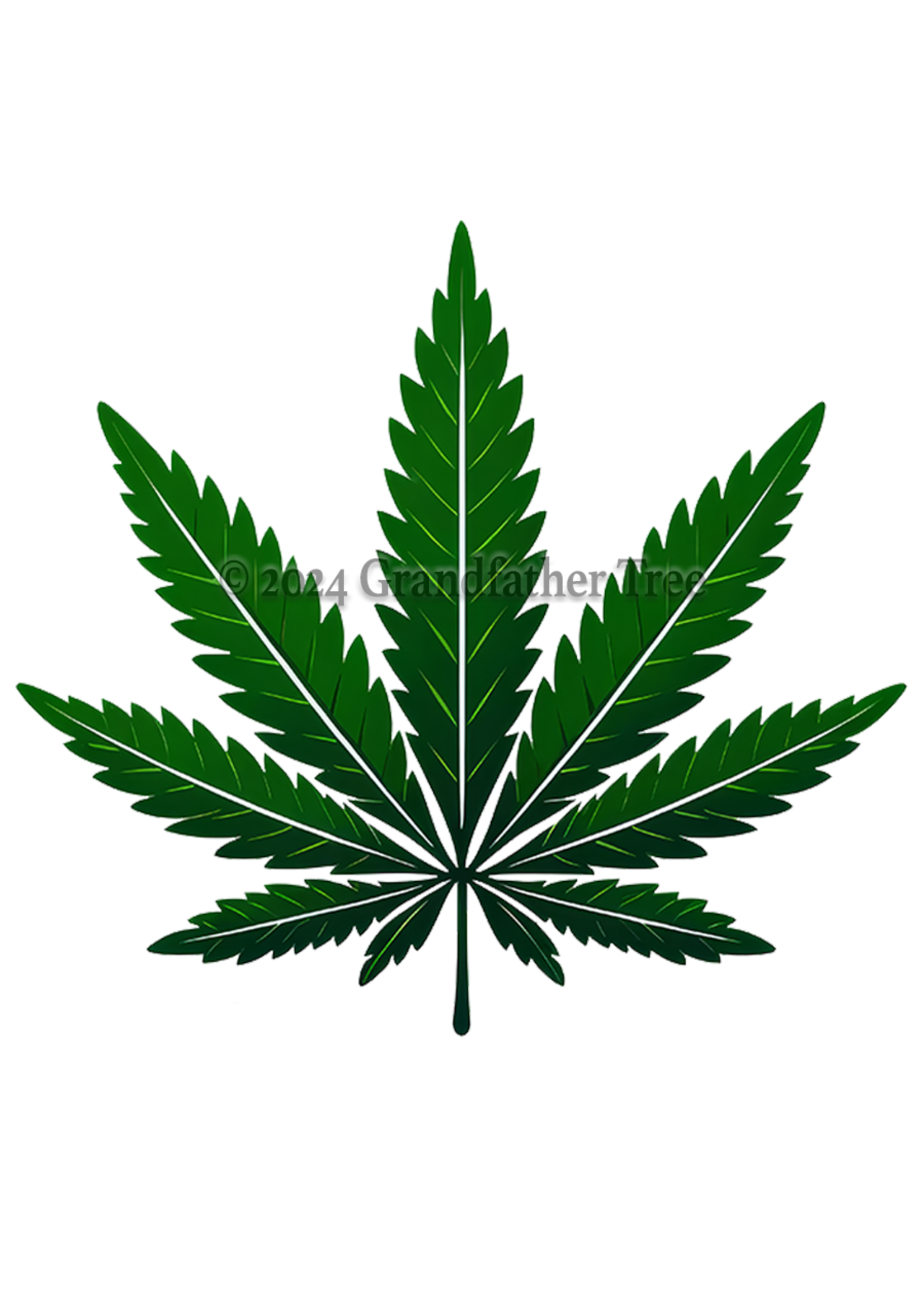Sticker (Hemp Leaf)