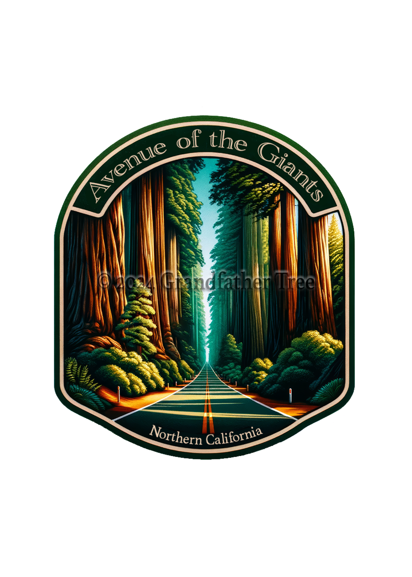Sticker (Ave of Giants - NorCal)