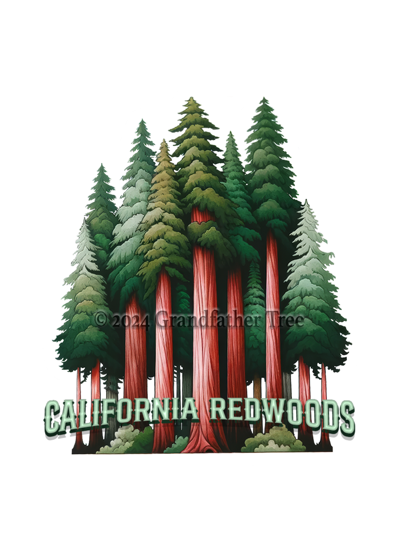 Sticker (Towering Redwoods)