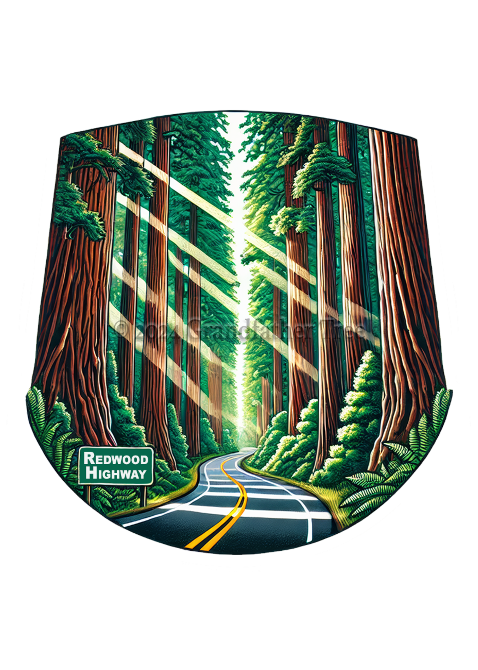 Sticker (Redwood Highway)