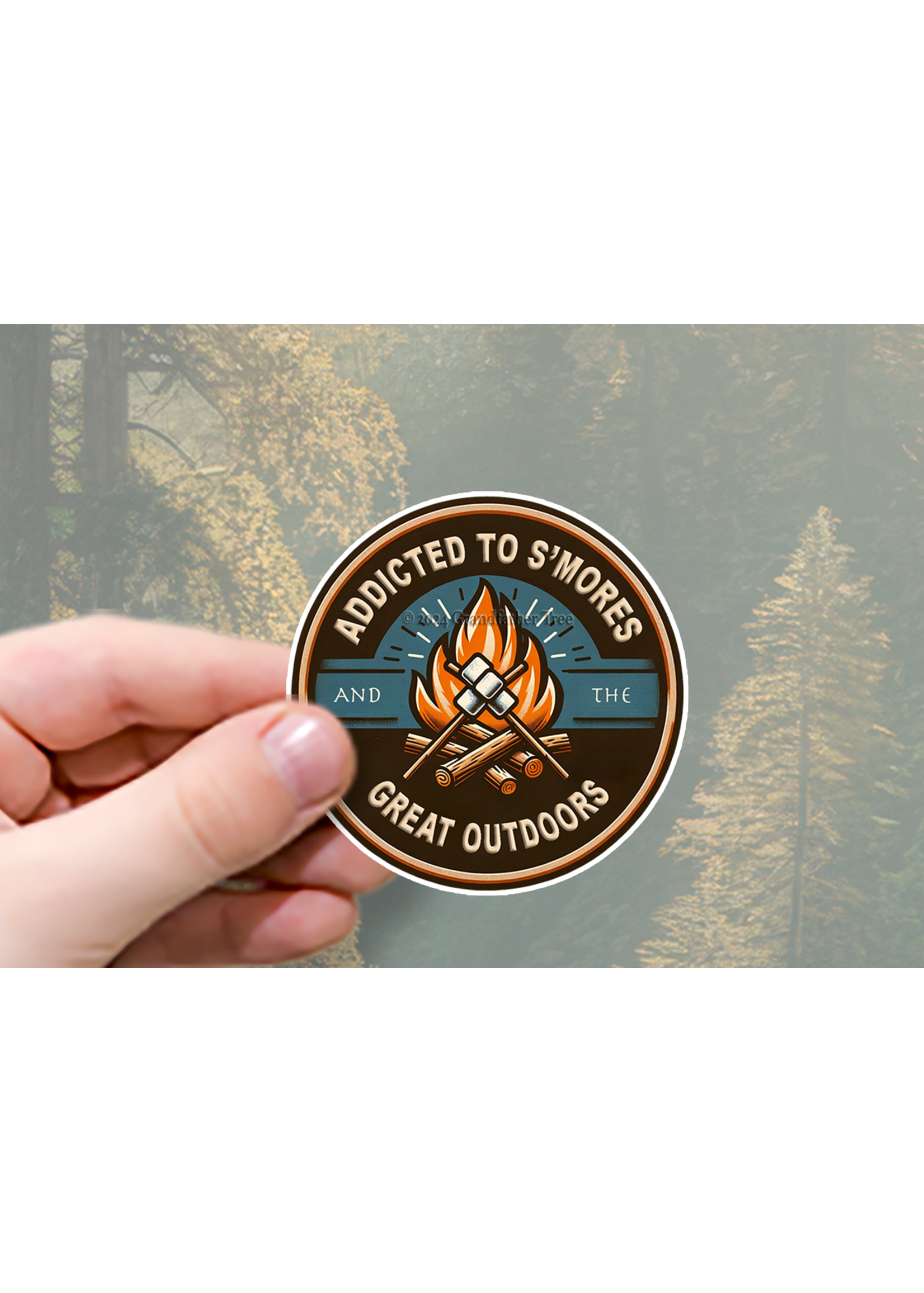 Sticker (Addicted to S'mores) 3"