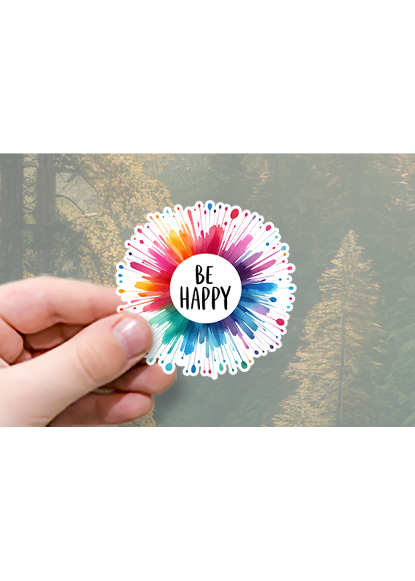 Sticker (Be Happy) 2"