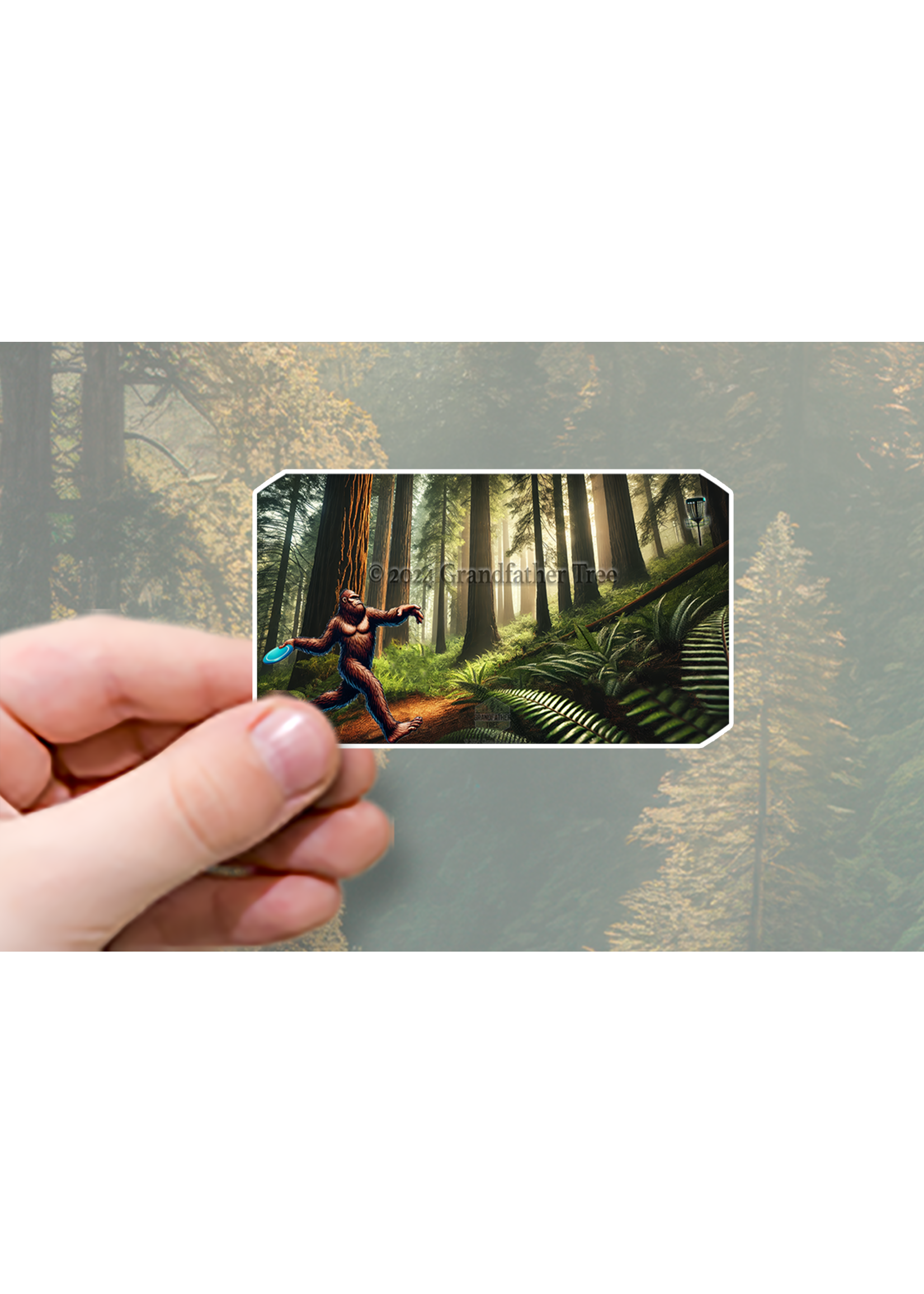 Sticker (Bigfoot Disc Golf) 3"
