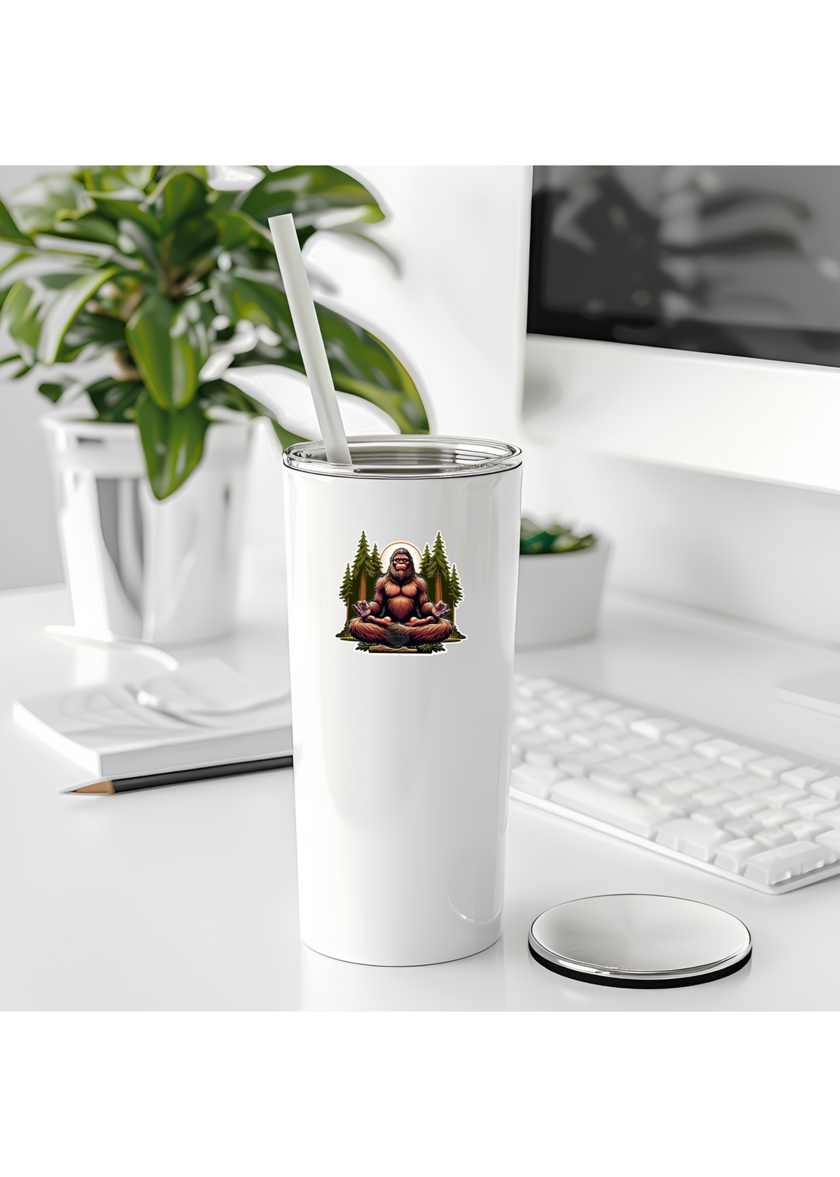 Sticker (Bigfoot Meditating)
