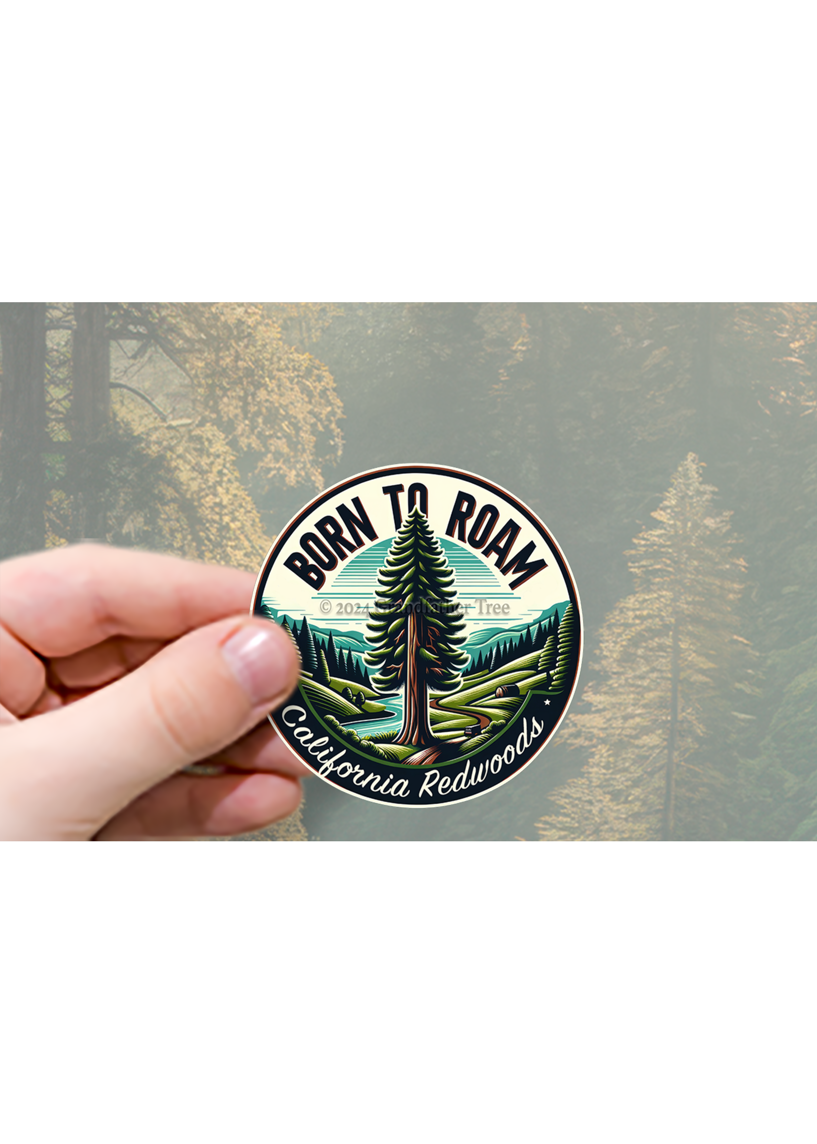Sticker (Born to Roam) 3"