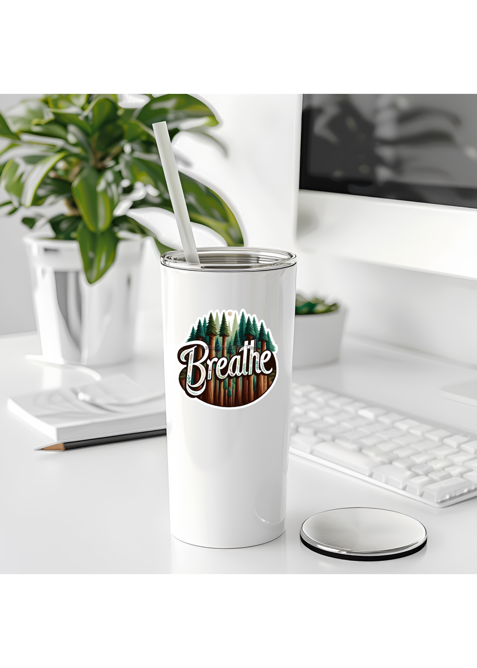 Sticker (Breathe - Redwoods) 3"