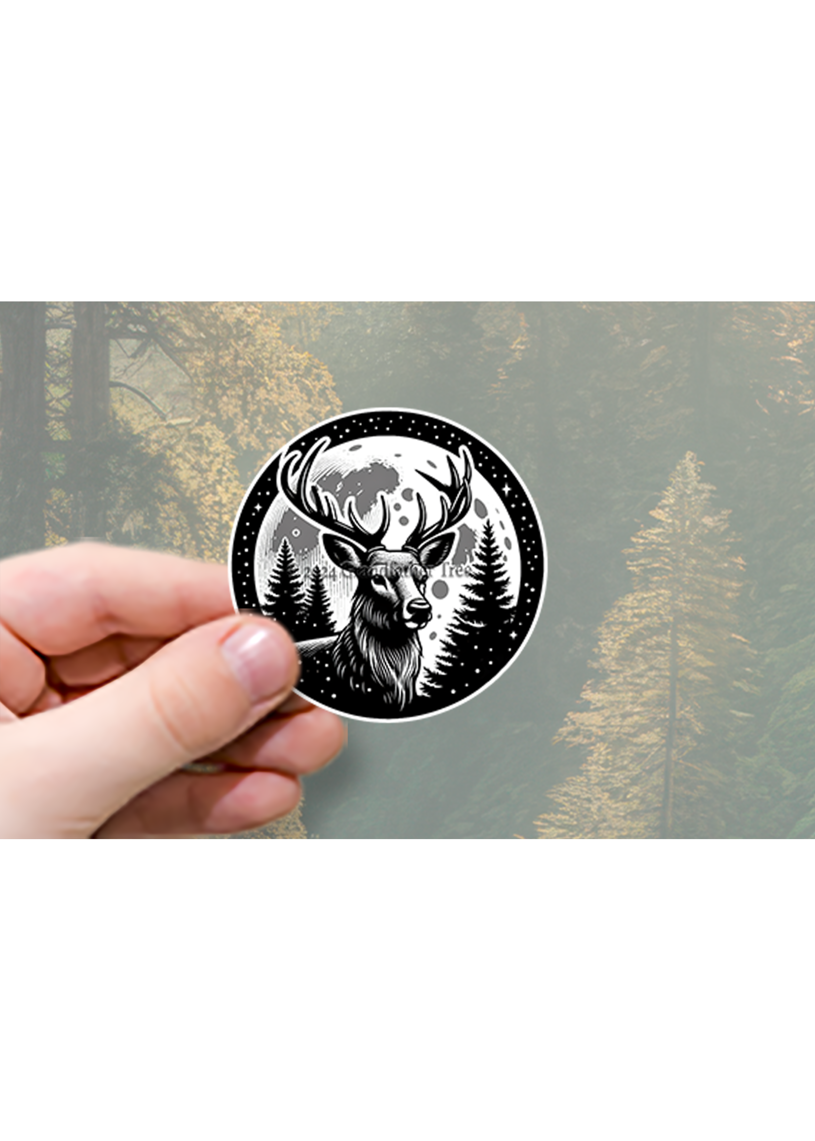 Sticker (Buck Moon) 2"