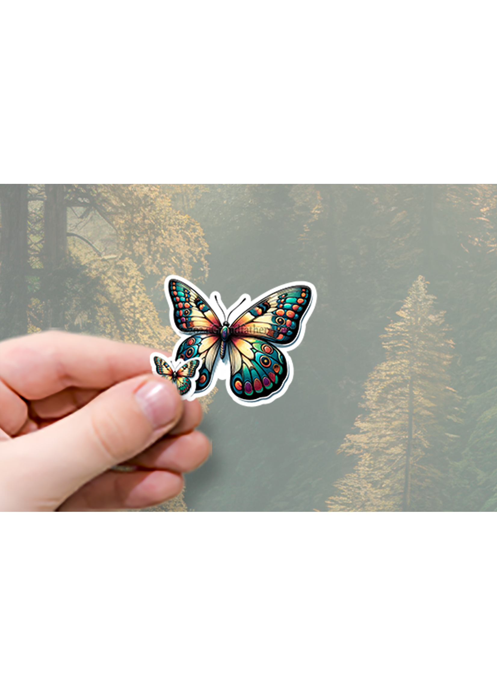 Sticker (Butterflies) 4"