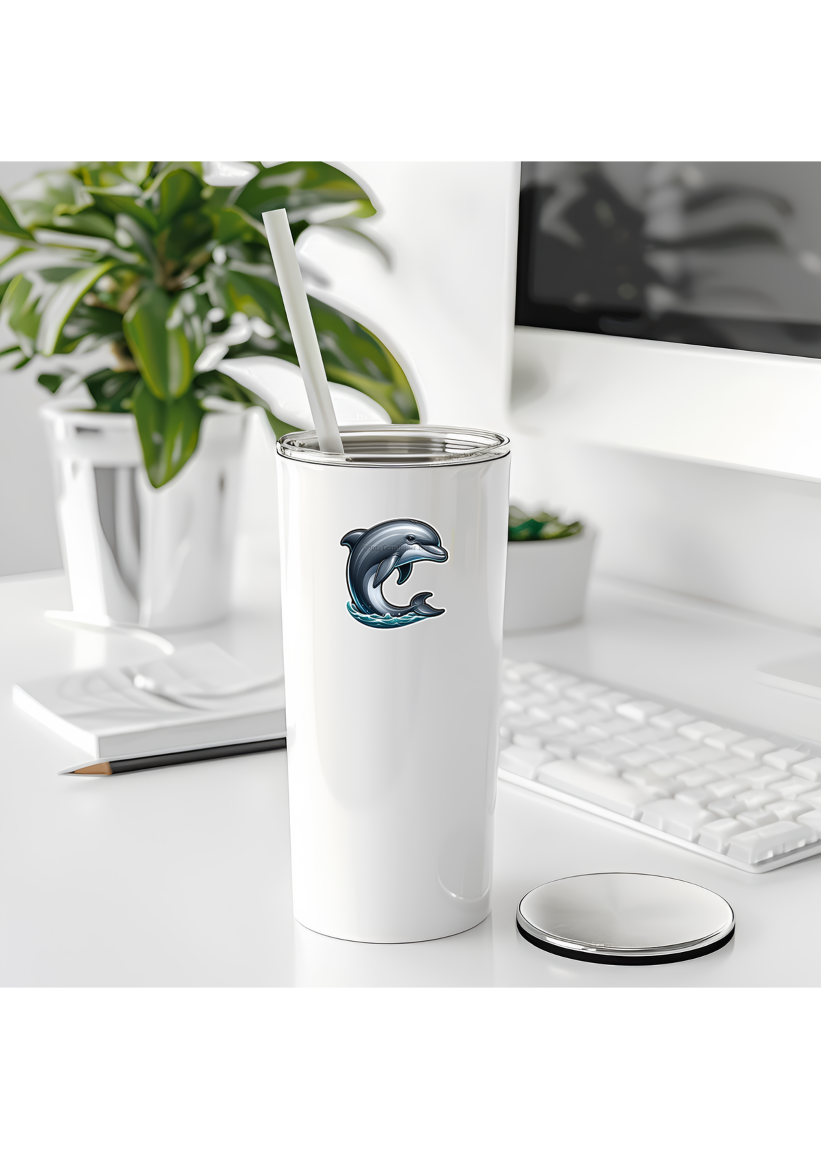Sticker (Dolphin Jumping) 2"