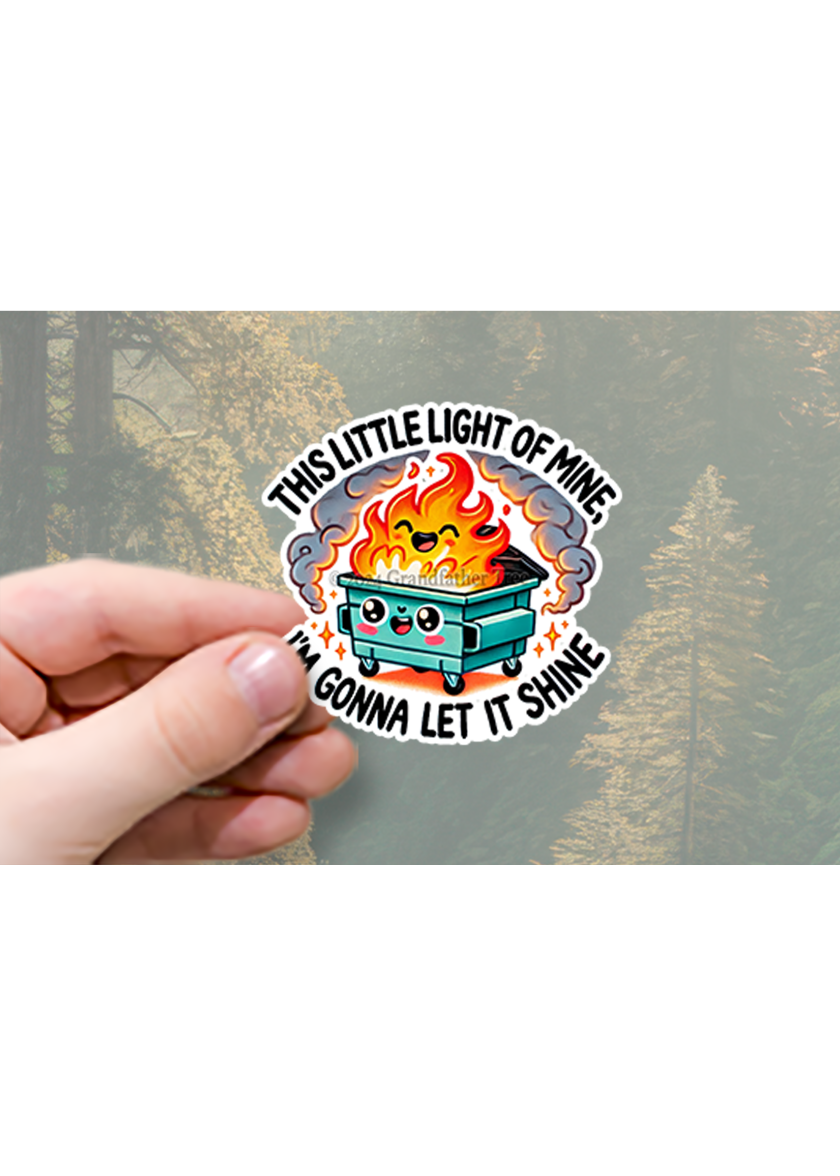 Sticker (Dumpster Fire) 4"