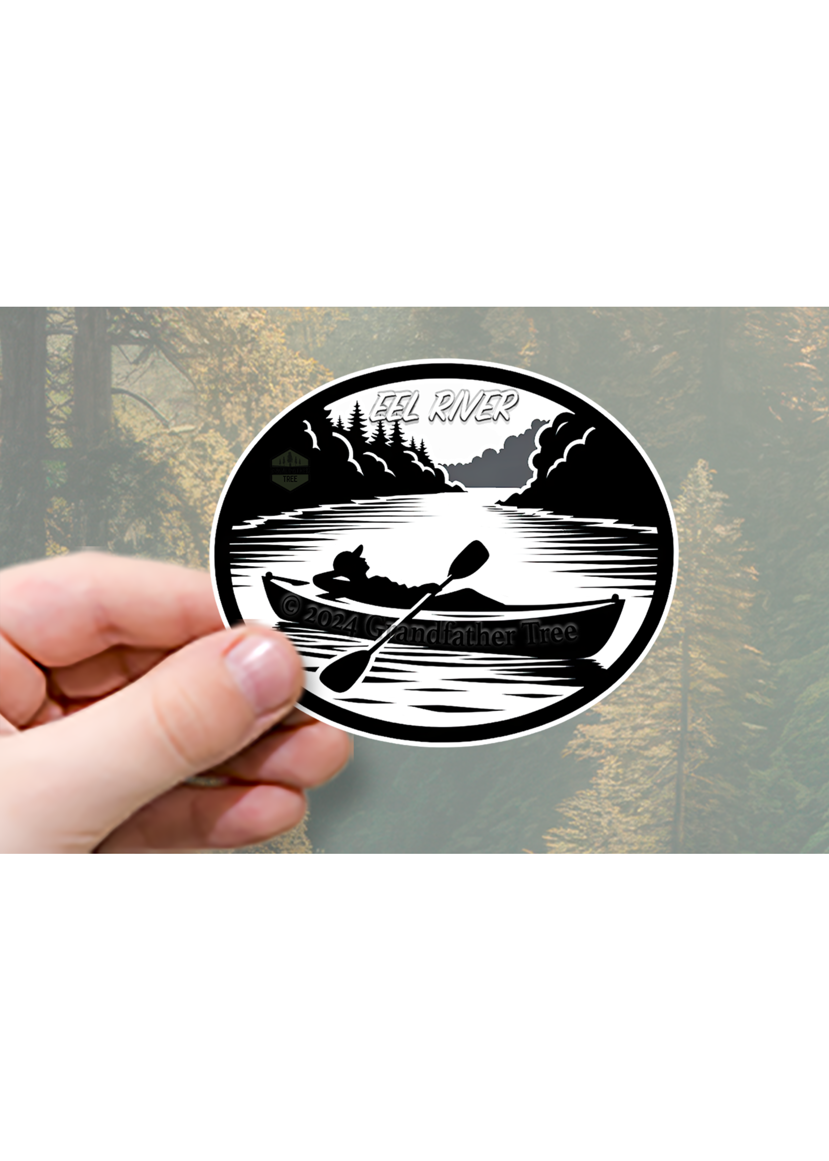 Sticker (Eel River - Kayak) 3"