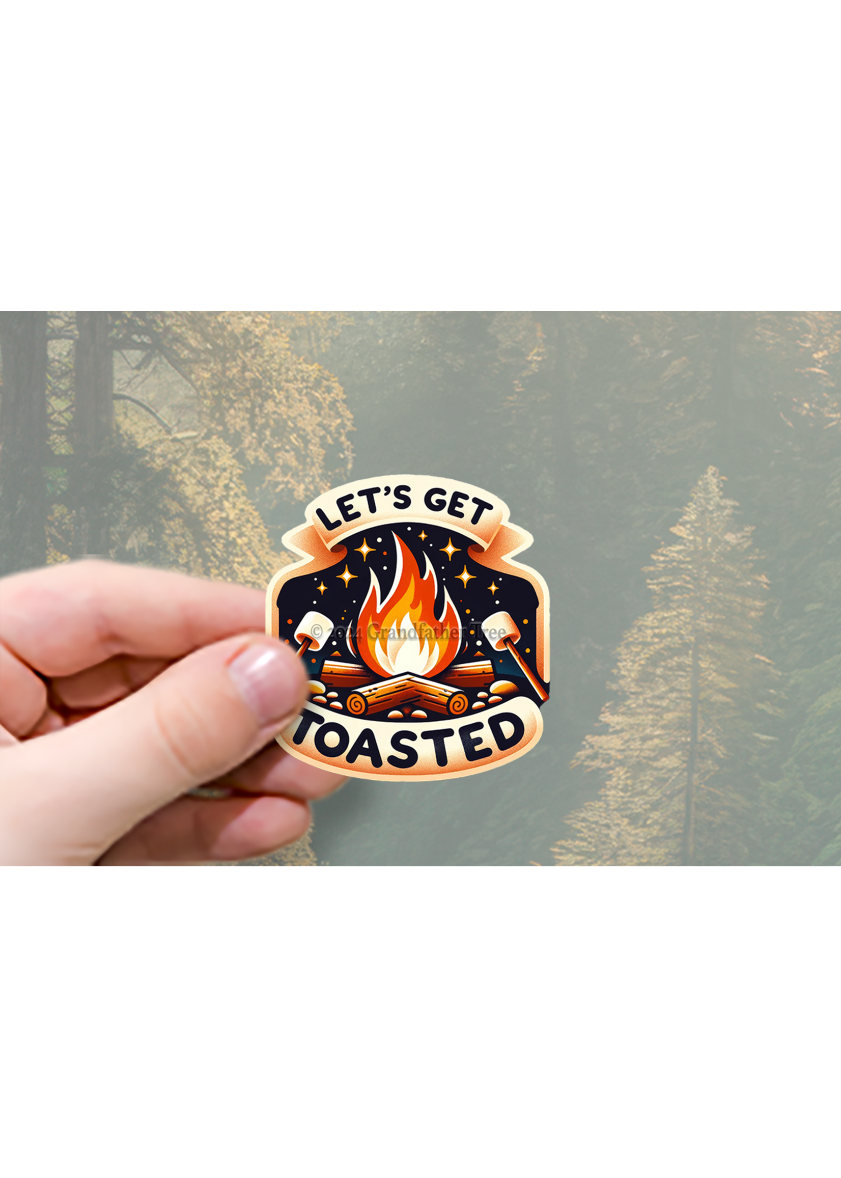 Sticker (Get Toasted) 3"