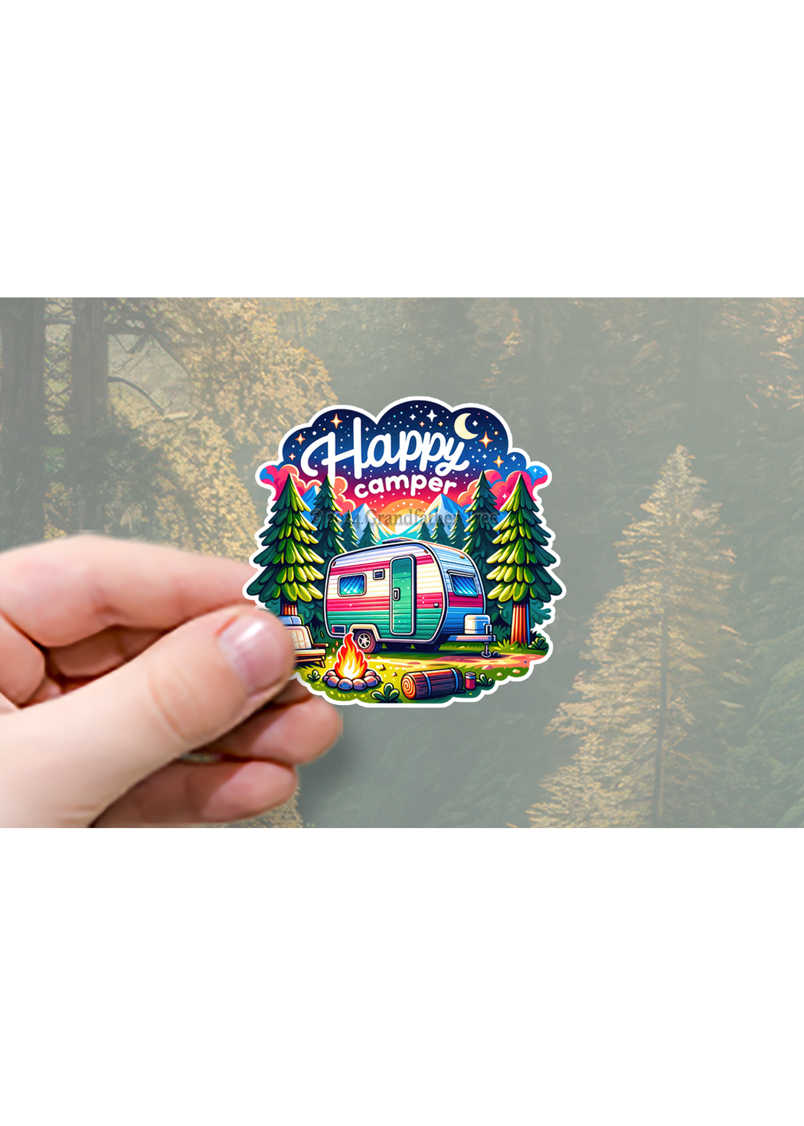 Sticker (Happy Camper)