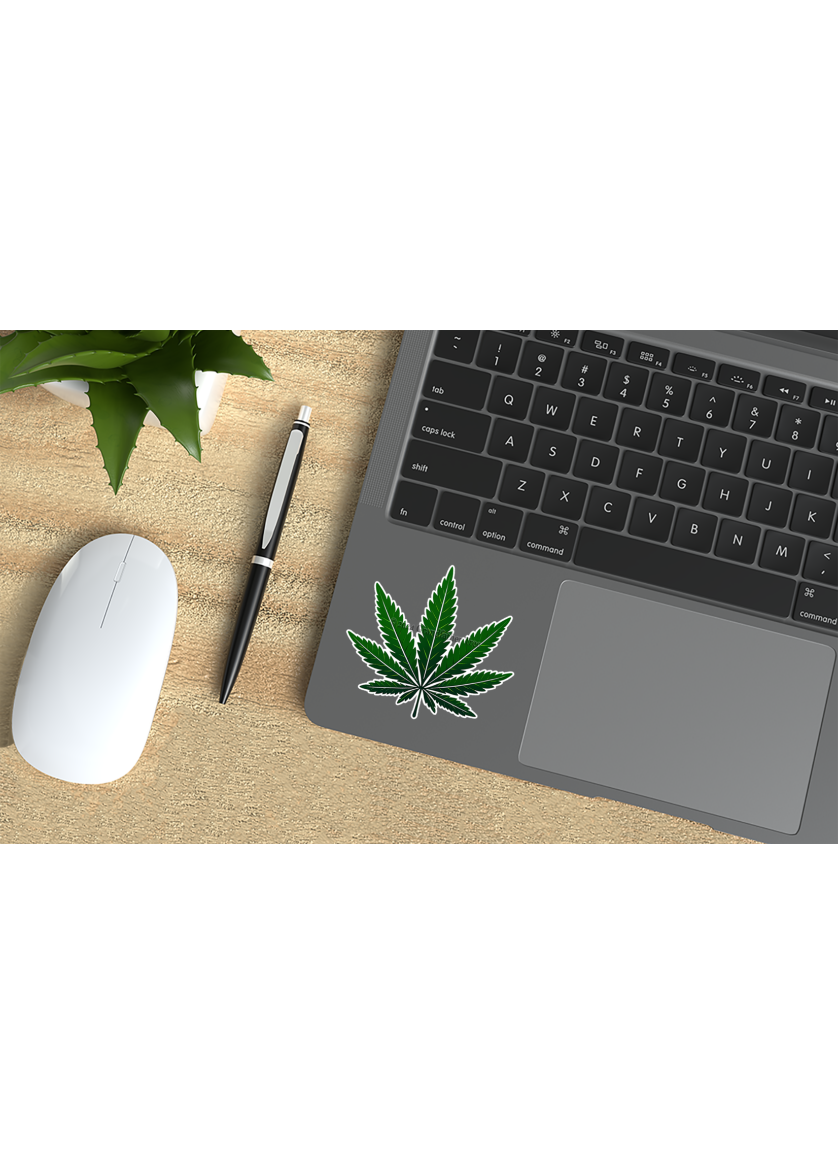 Sticker (Hemp Leaf)