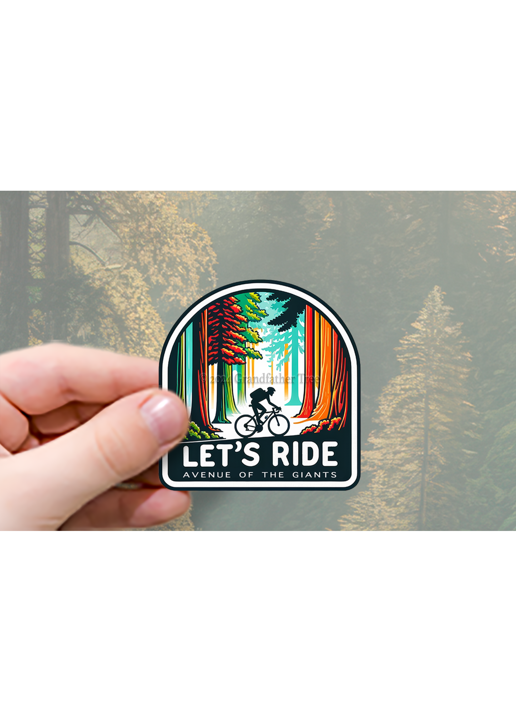Sticker (Let's Ride Ave - Bike) 4"