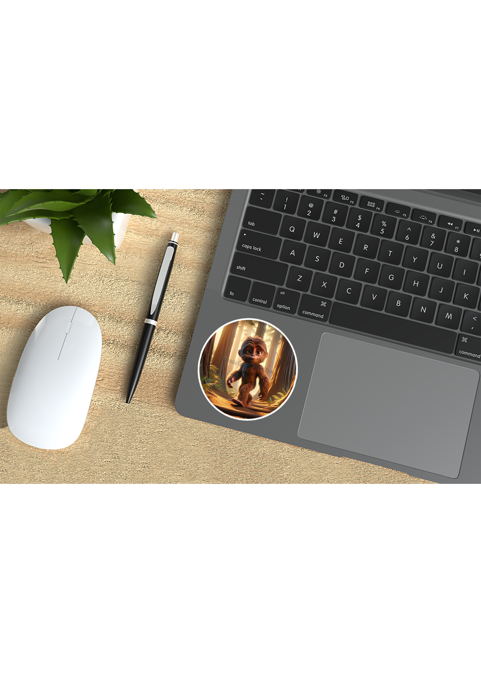 Sticker (Littlefoot in Redwoods) 2"